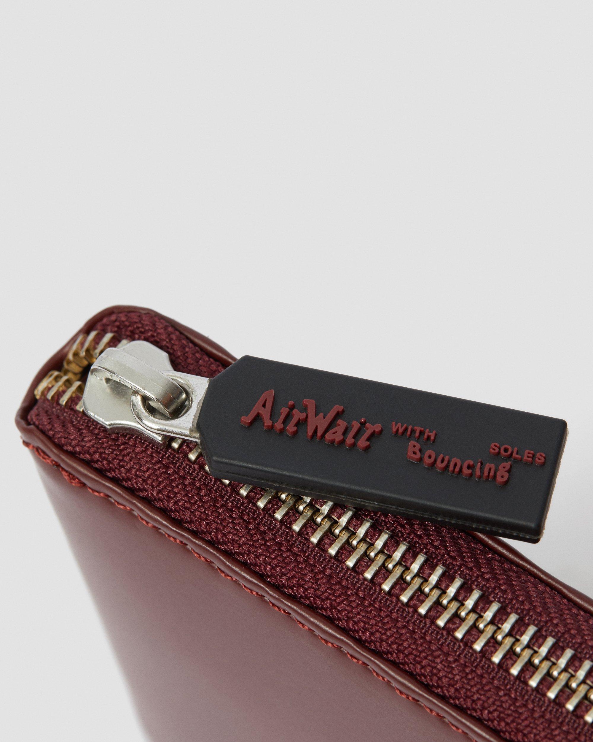 Kiev Leather Zip Wallet in CHERRY RED | Dr. Martens™