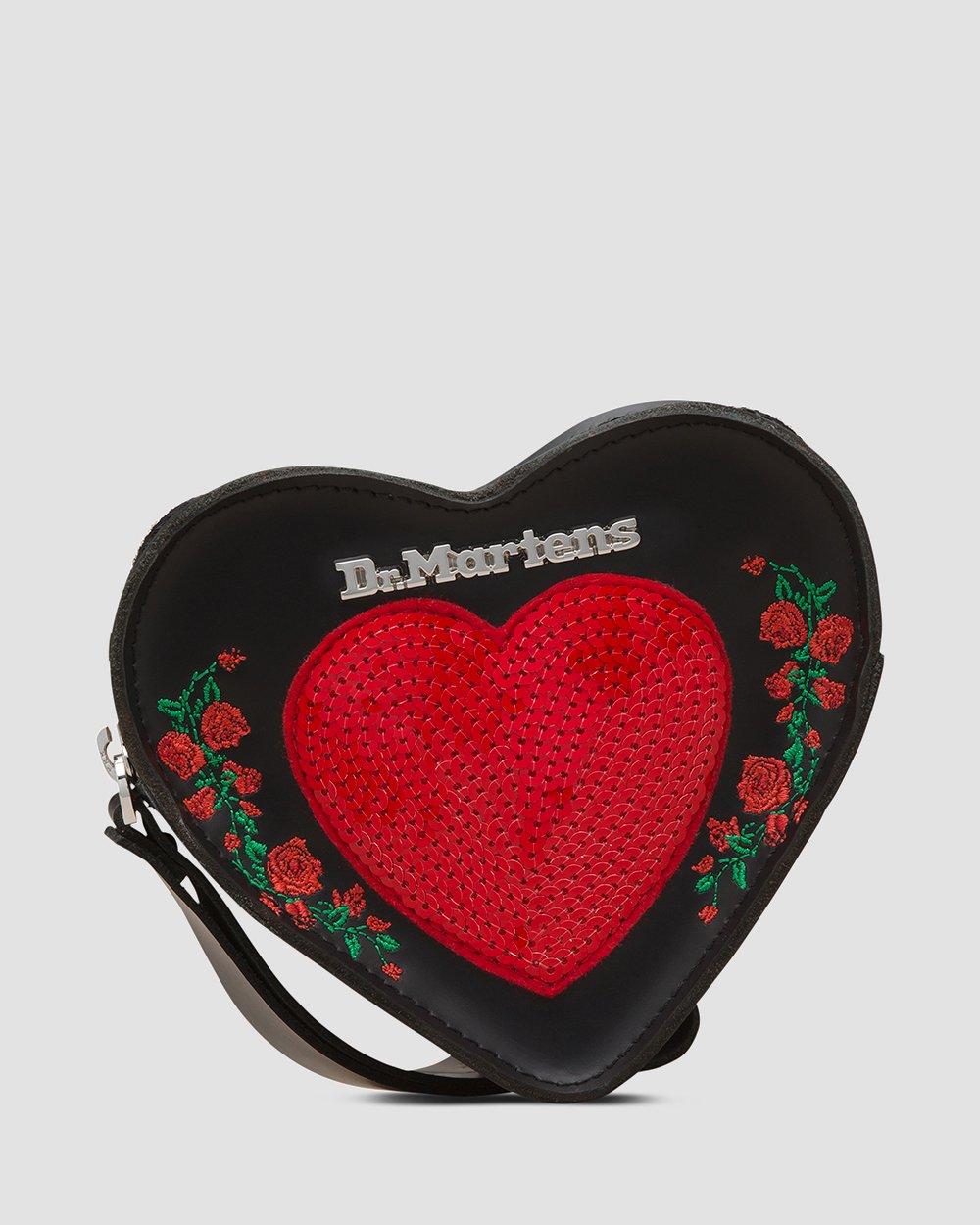Dr.Martens Valentine's Day Heart Purse Genuine Leather Pouch Wallet