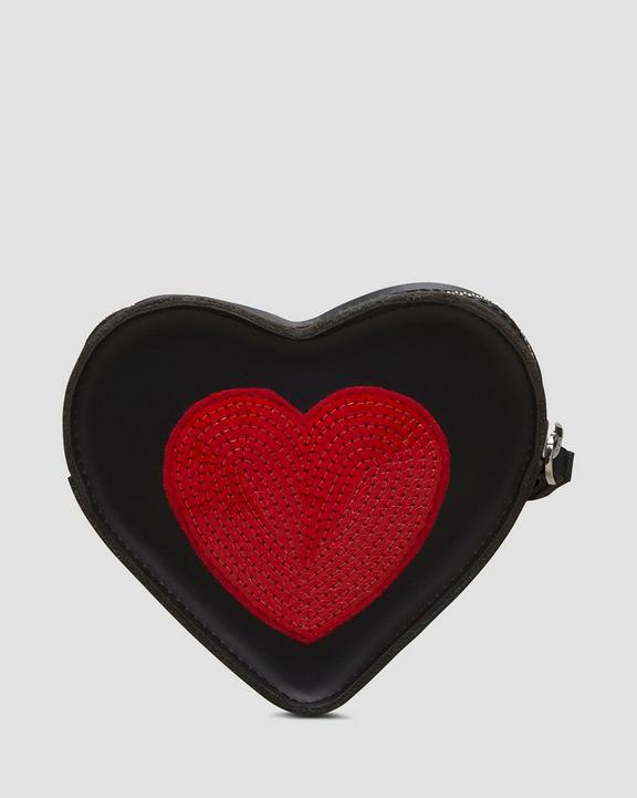 Sequin Heart Leather Purse Dr. Martens