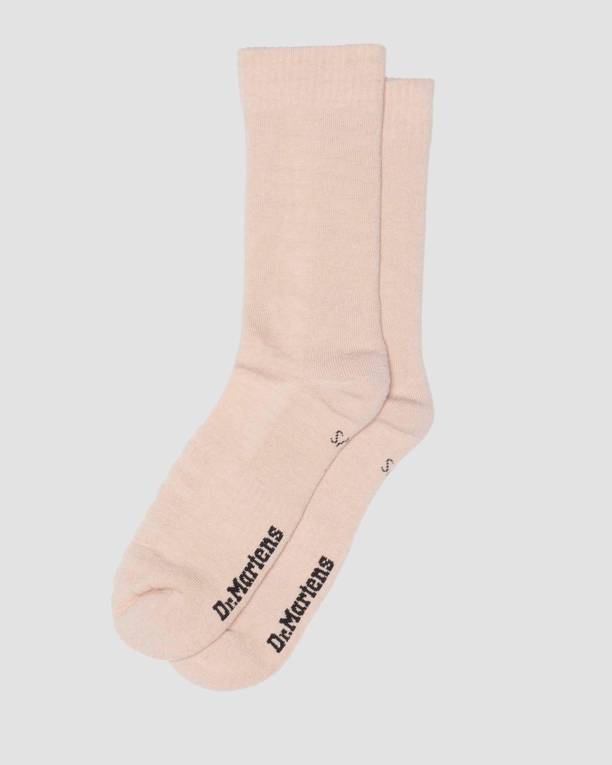 Double Doc Organic Cotton Blend Socks in Powder Pink