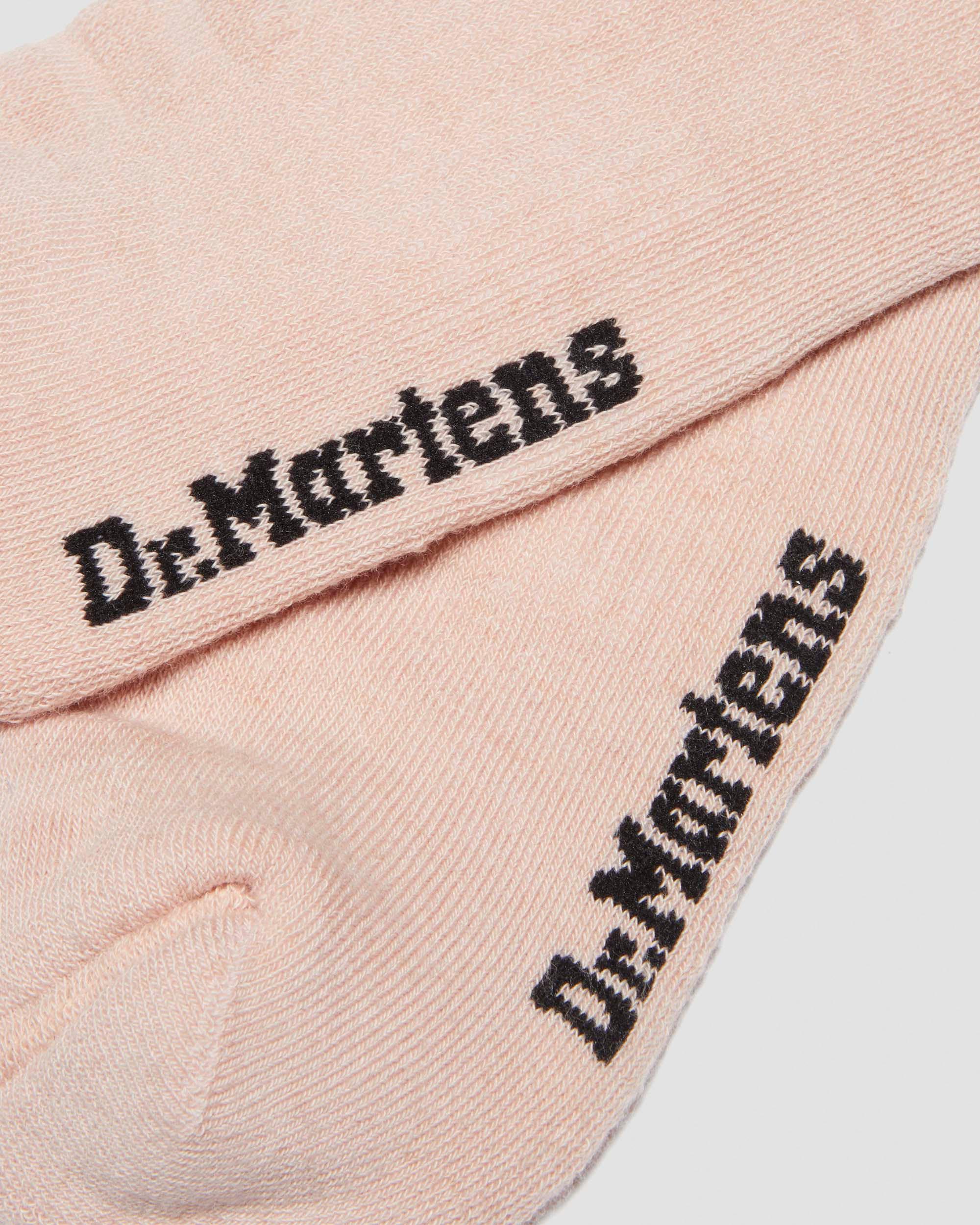 Double Doc Organic Cotton Blend Socks in Powder Pink