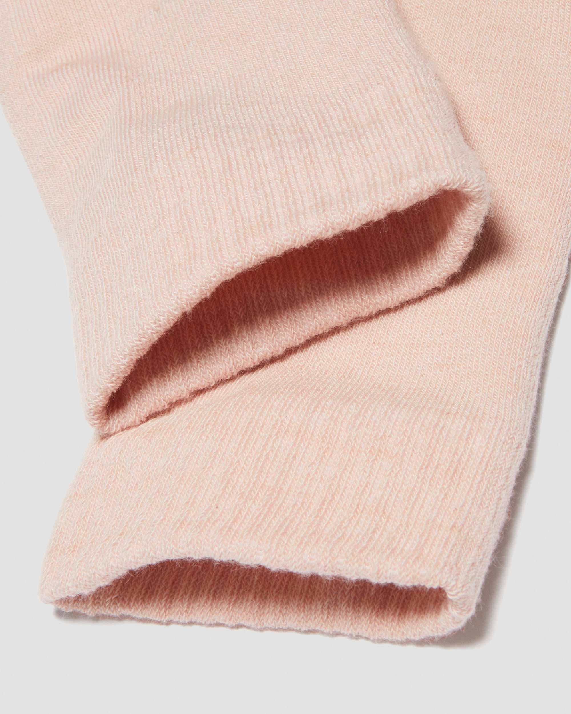 Double Doc Organic Cotton Blend Socks in Powder Pink