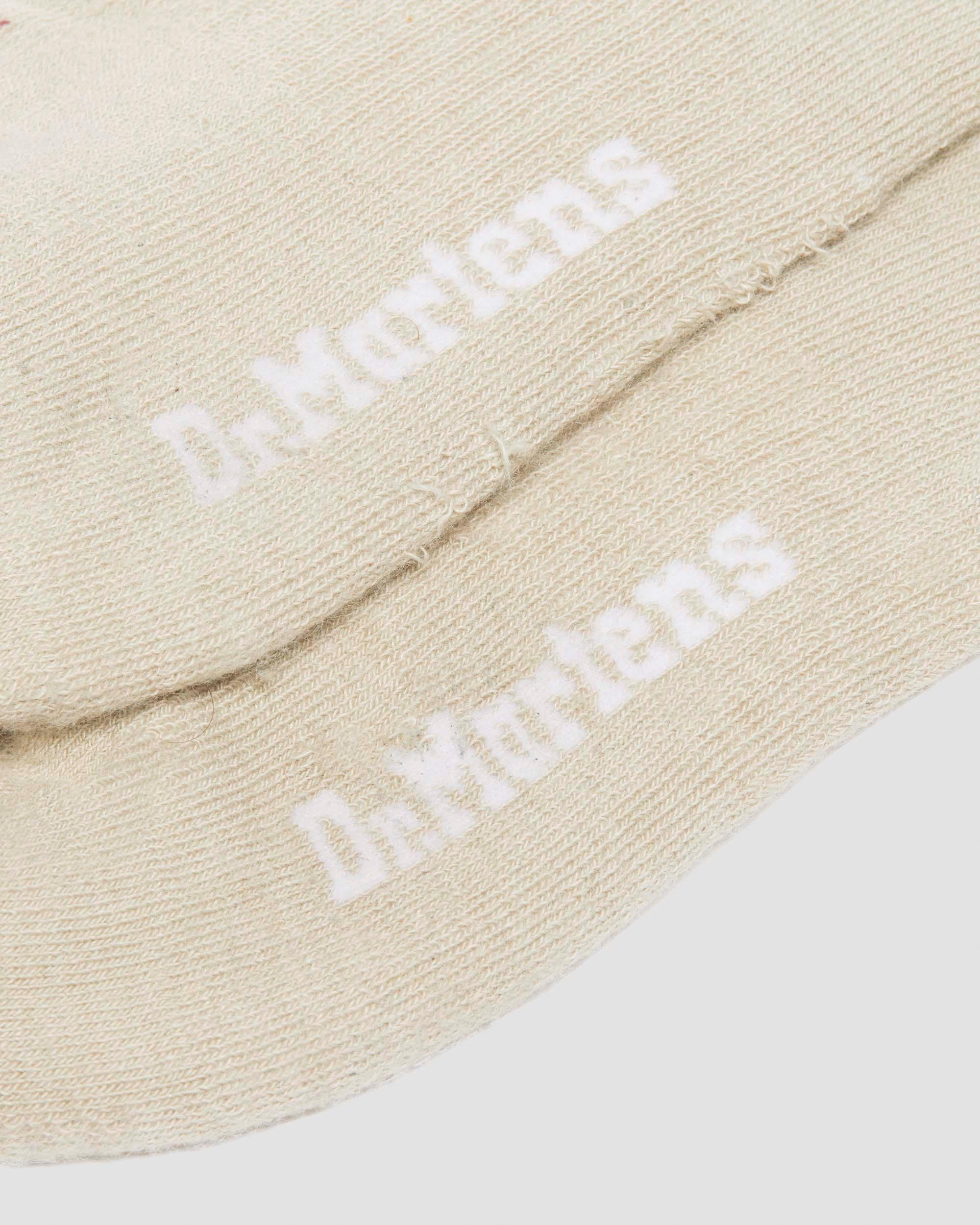 Double Doc Organic Cotton Blend Socks in Stone | Dr. Martens