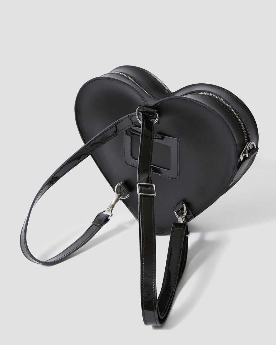 LEATHER HEART BACKPACK BLACKHeart Shaped Leather Backpack | Dr Martens