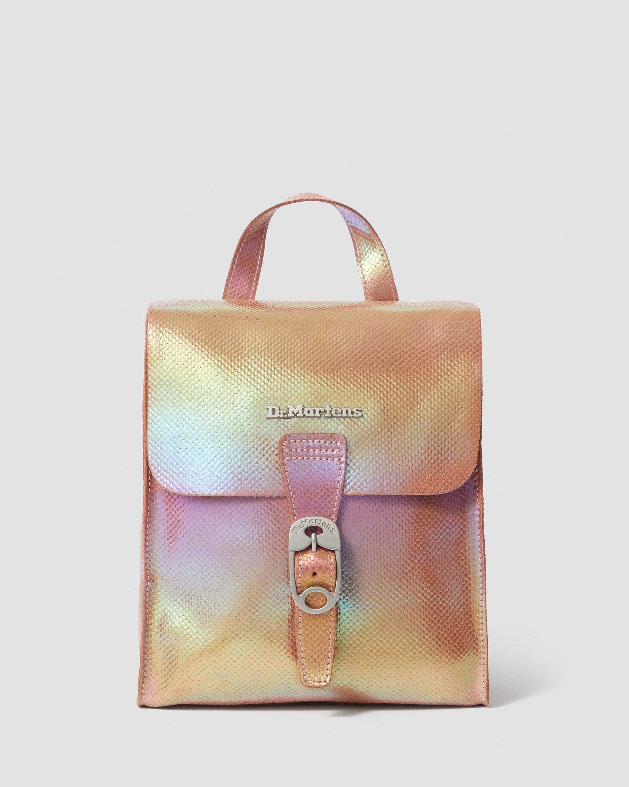DR MARTENS Iridescent Leather Mini Backpack