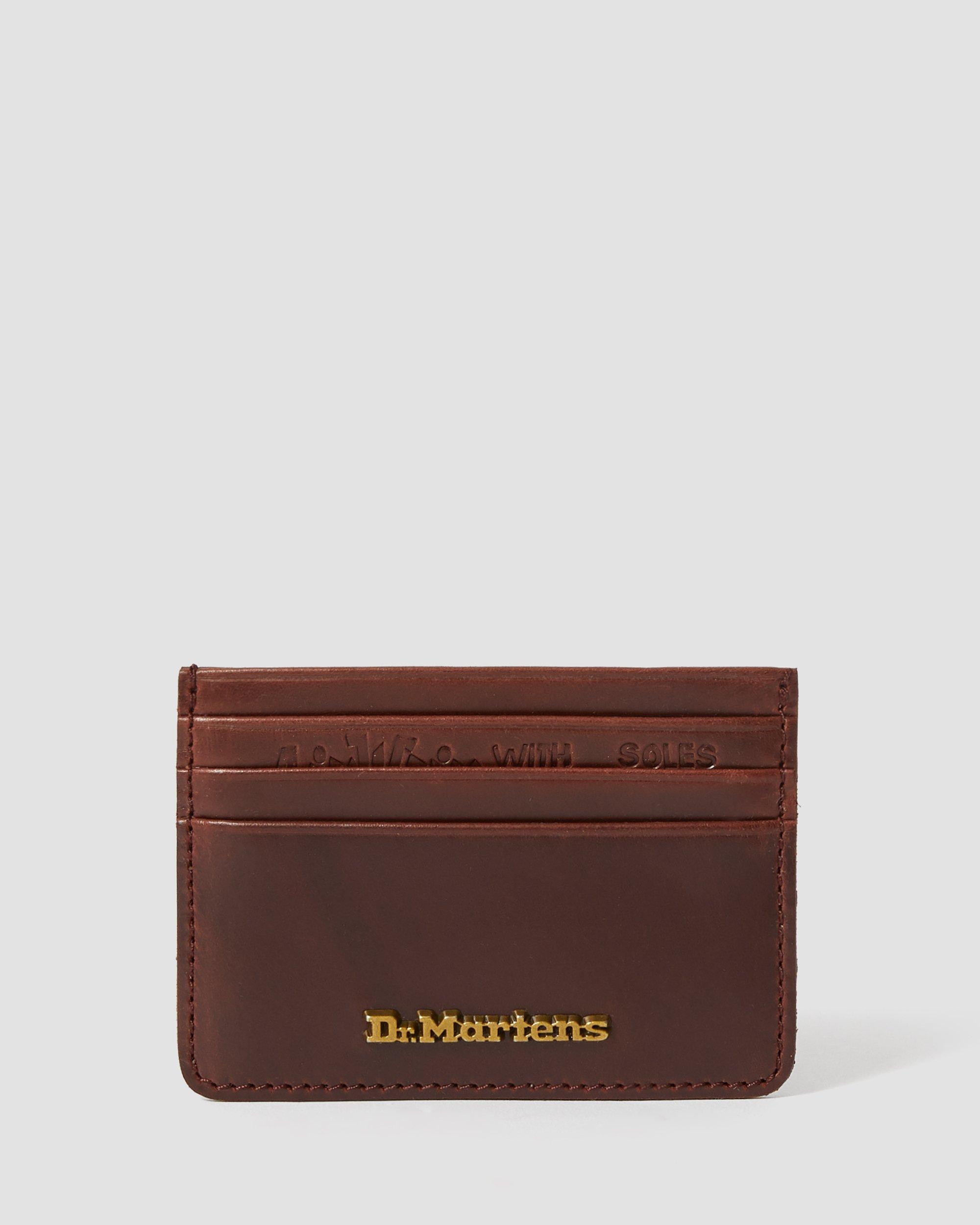 LEATHER CARD HOLDER in CHARRO | Dr. Martens™