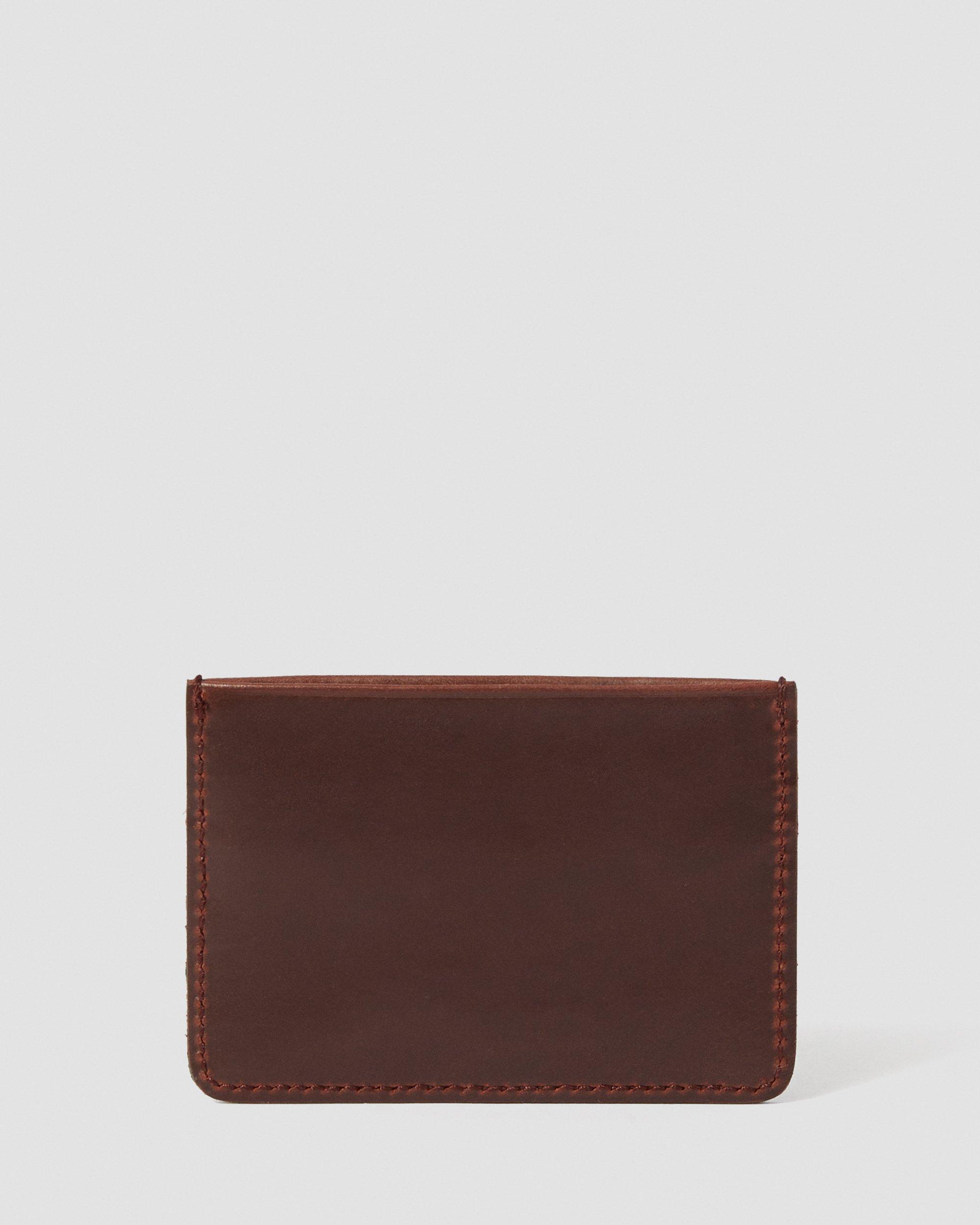 LEATHER CARD HOLDER in CHARRO | Dr. Martens™