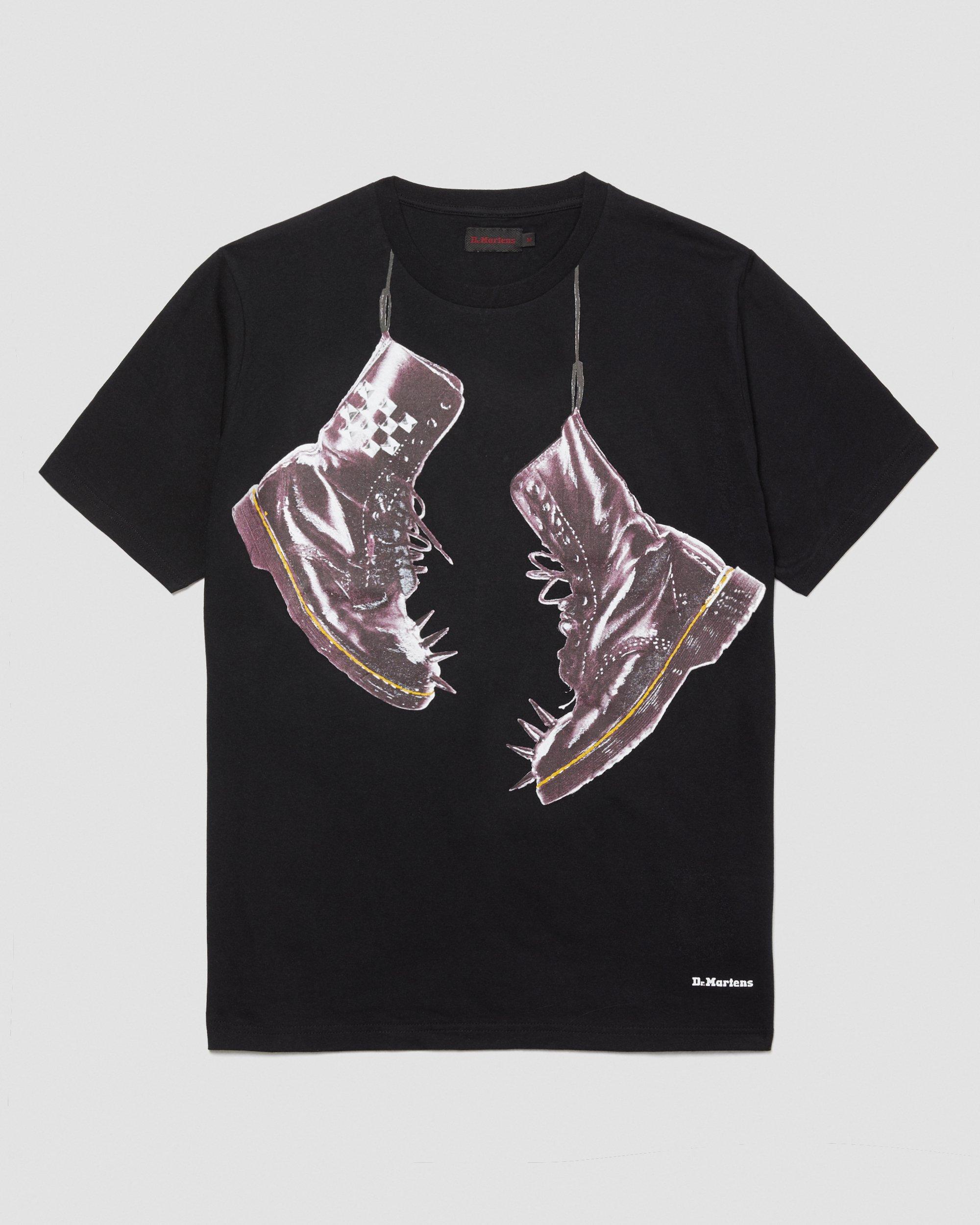 NECK BOOTS COTTON T SHIRT in Black Dr. Martens