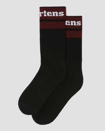 BLACK+CHERRY RED+WHITE | Socks | Dr. Martens