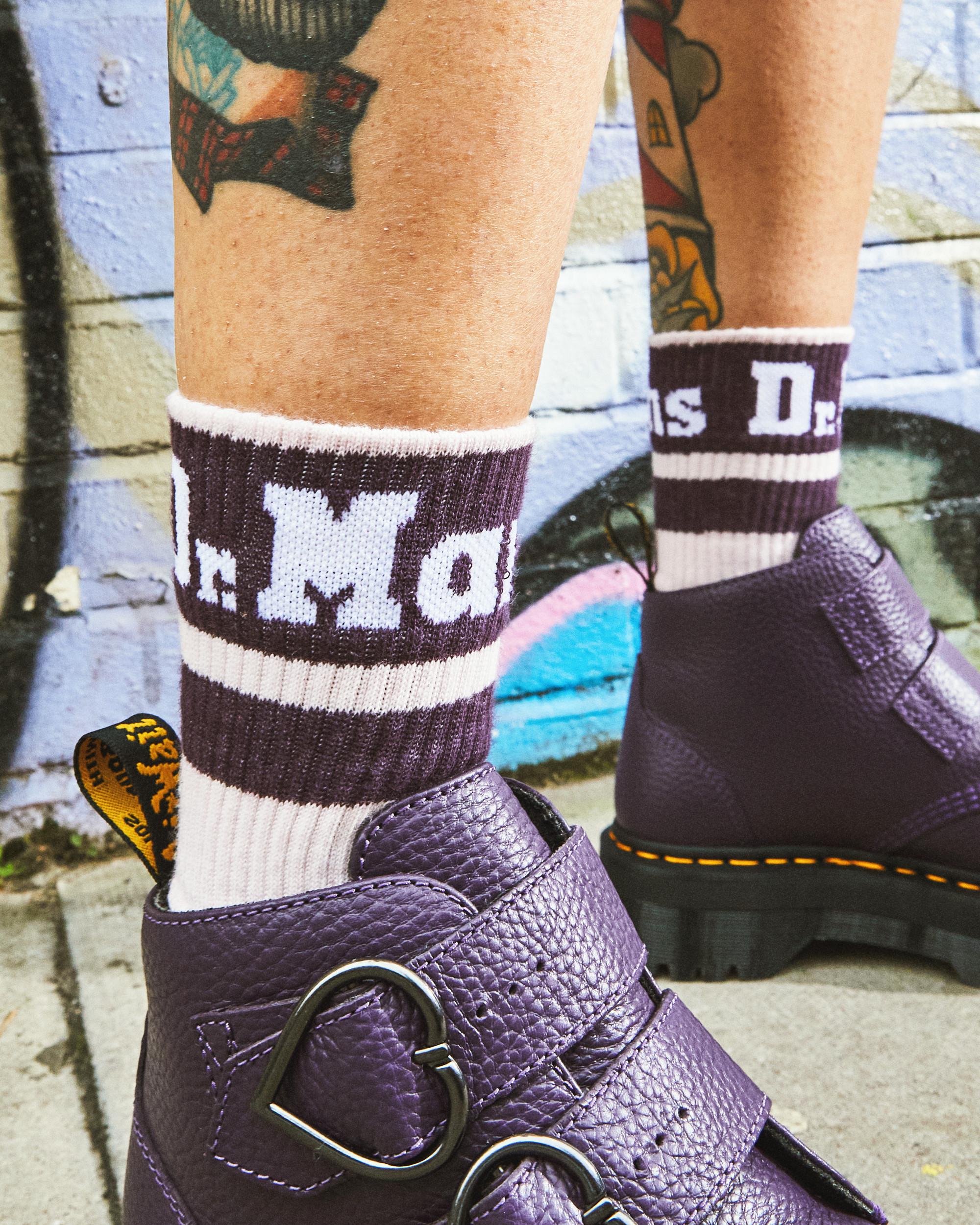 Athletic Logo Organic Cotton Blend Socks