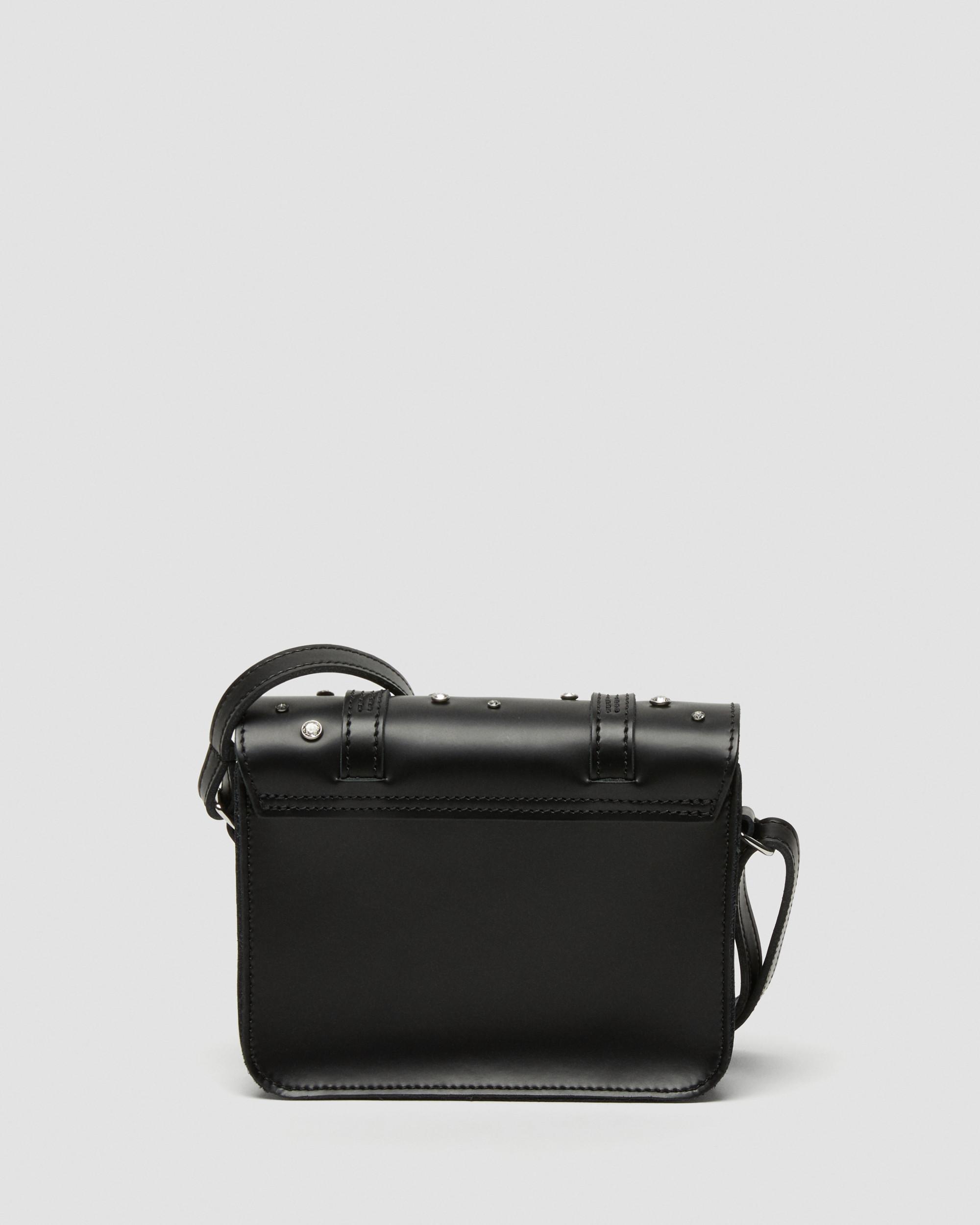 7 Inch Satchel Embellished With Crystals From Swarovski in BLACK