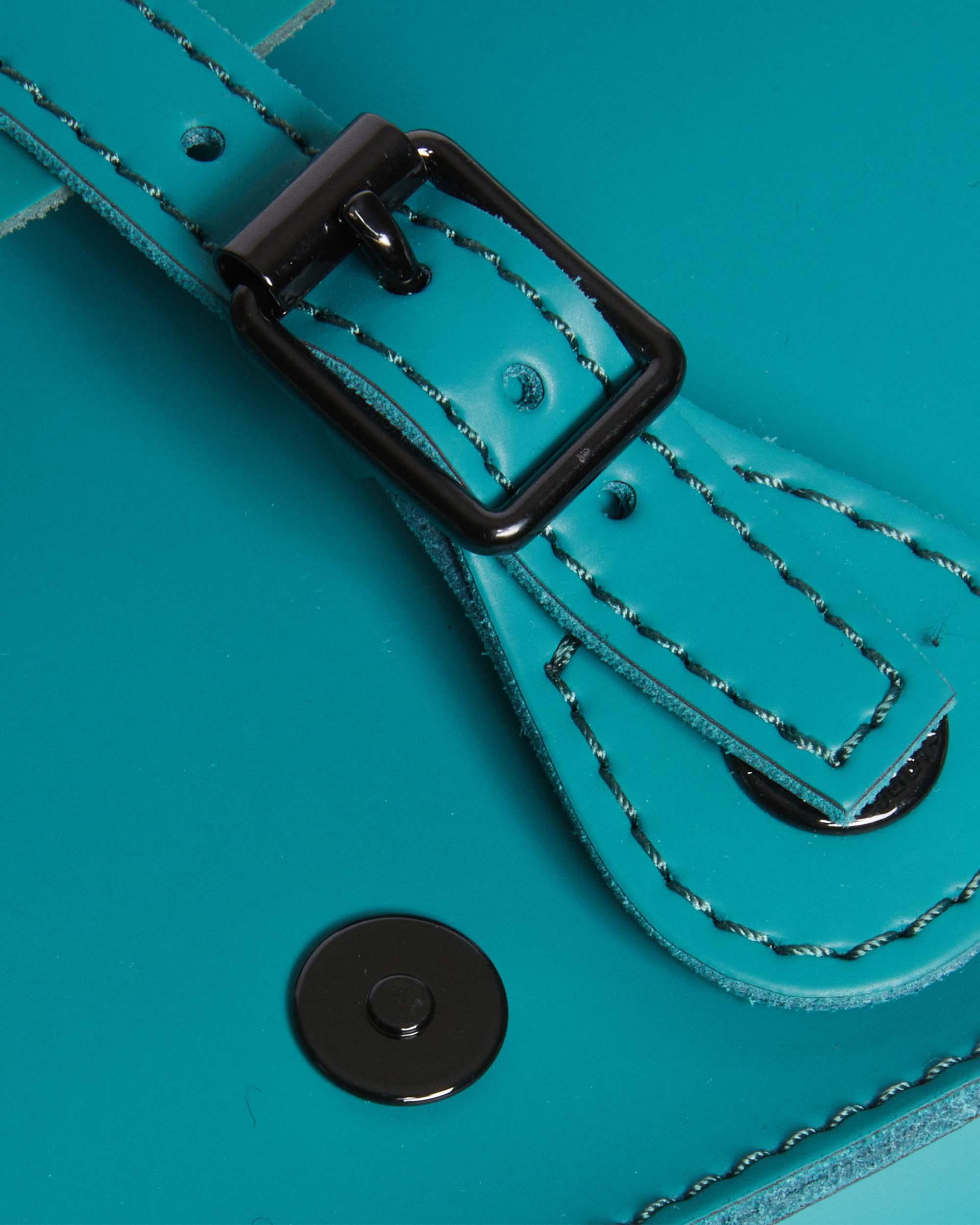 7 Inch Leather Crossbody Bag in TEAL GREEN | Dr. Martens™