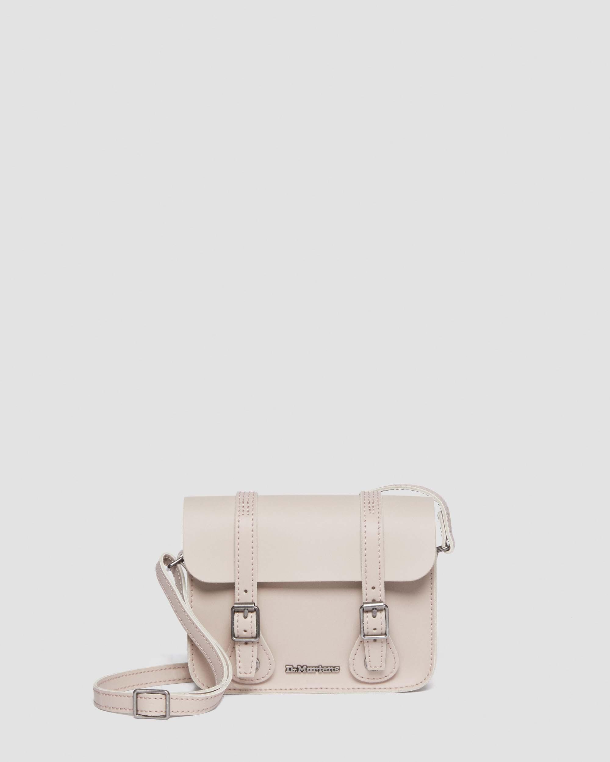 7 Inch Leather Crossbody Bag in Vintage Taupe | Dr. Martens