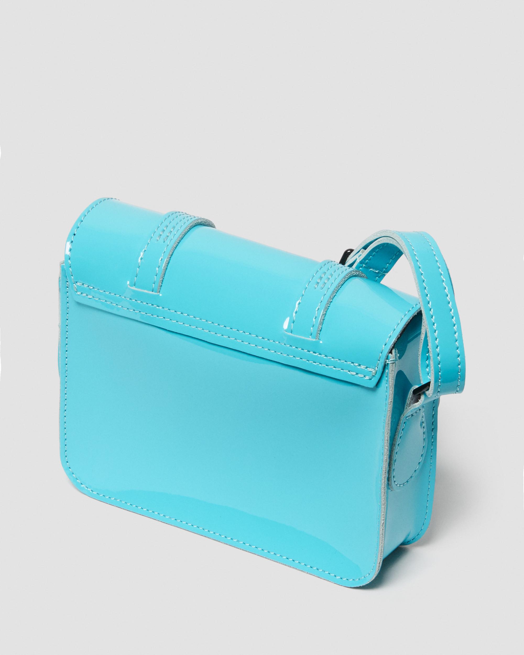 7 inch Patent Leather Crossbody Bag in Turquoise | Dr. Martens
