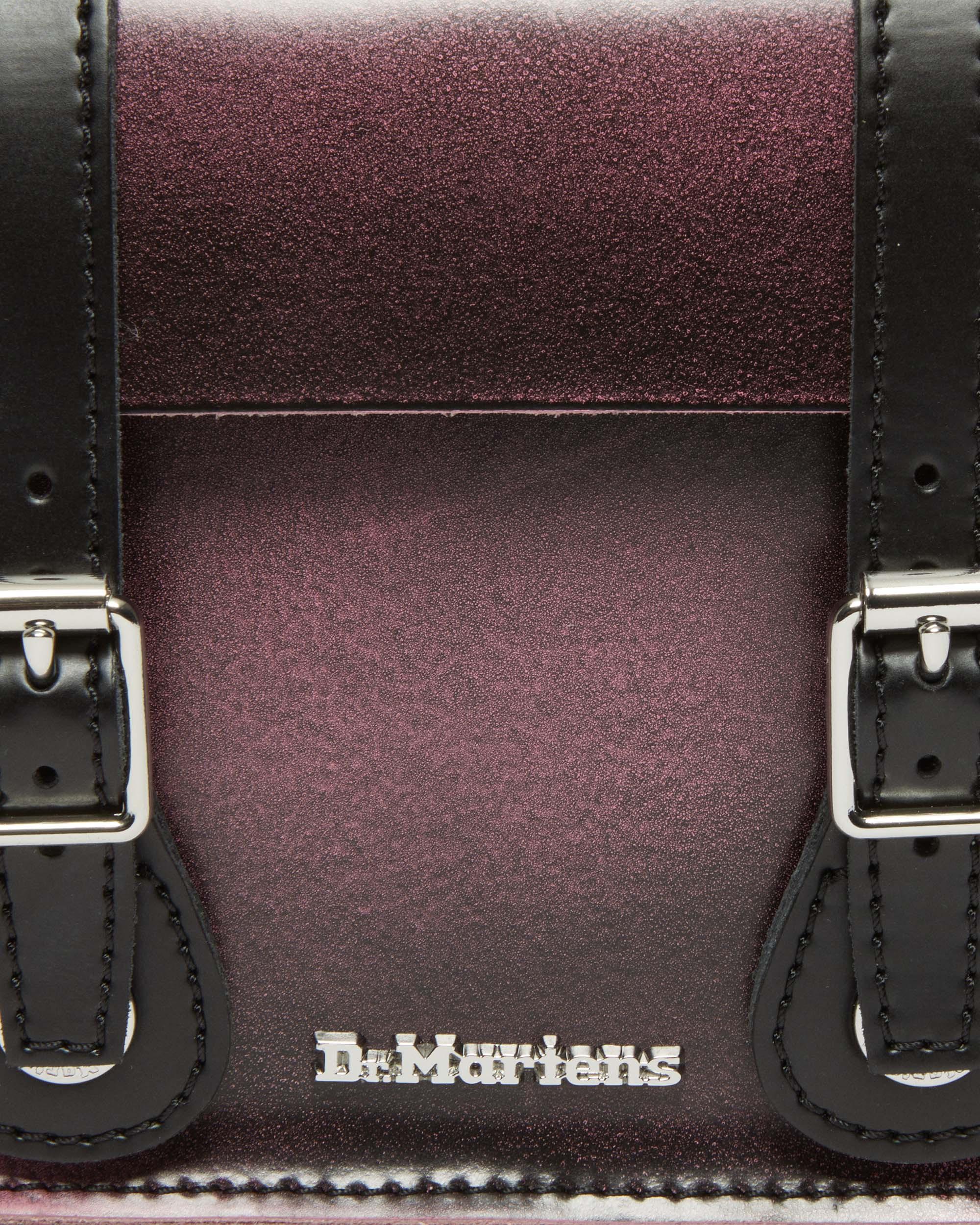Skuldertaske i distressed læder - 18 cm
