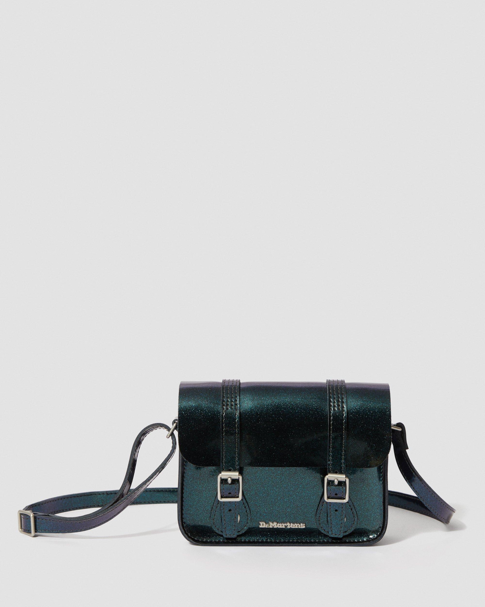 7 Inch Sparkle Leather Crossbody Bag in TEAL | Dr. Martens™
