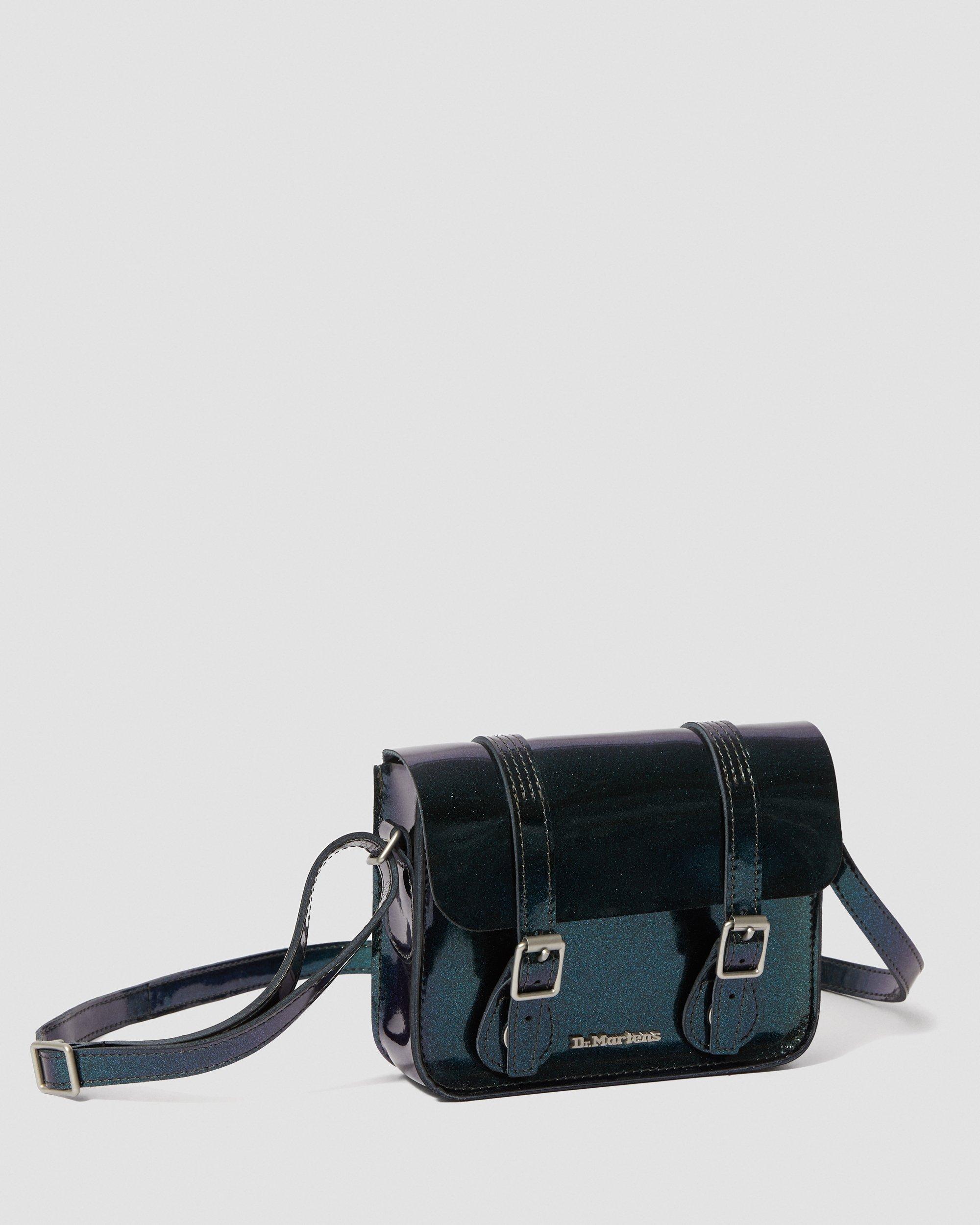 7 Inch Sparkle Leather Crossbody Bag in TEAL | Dr. Martens™
