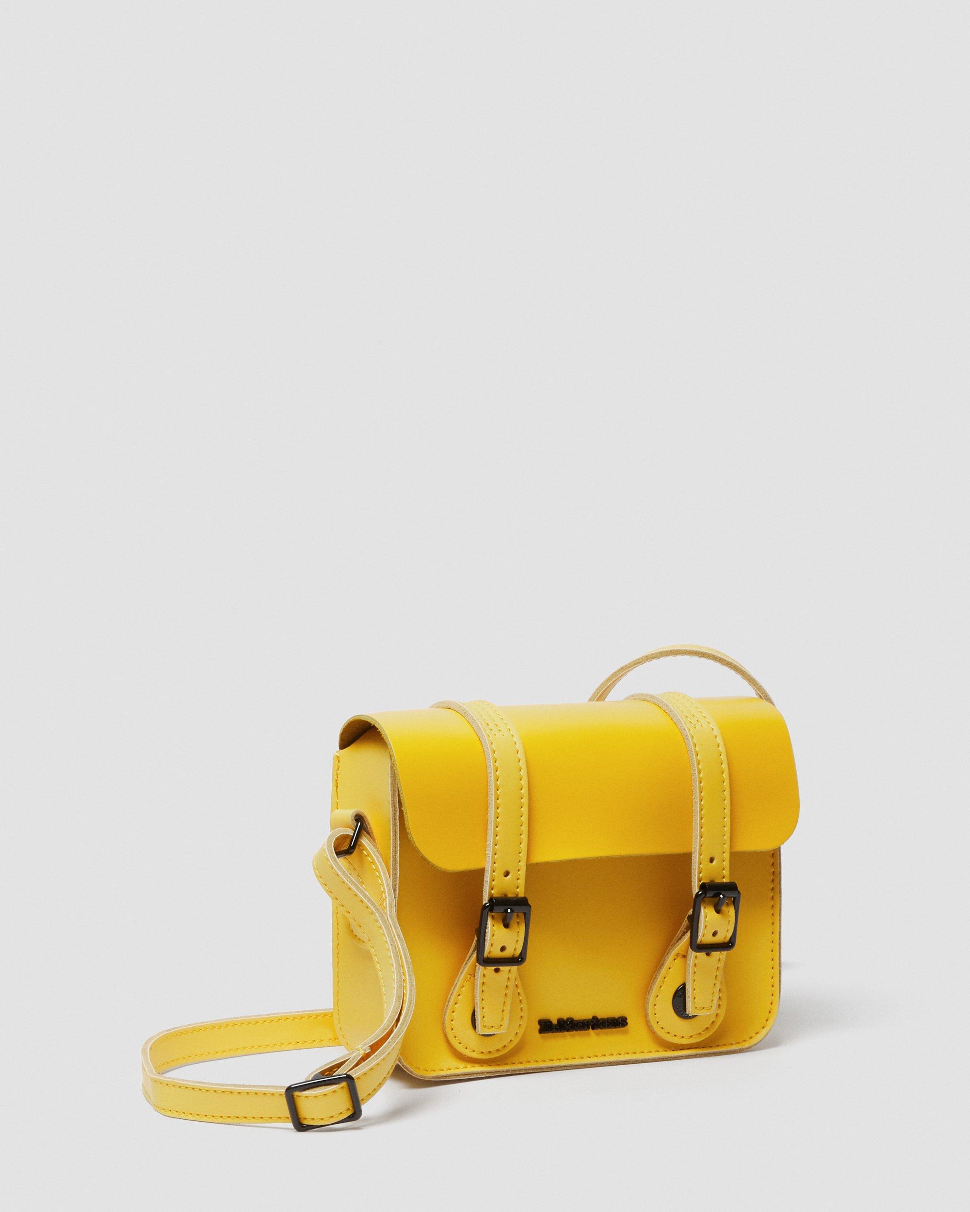 7 Inch Leather Crossbody Bag in Yellow | Dr. Martens