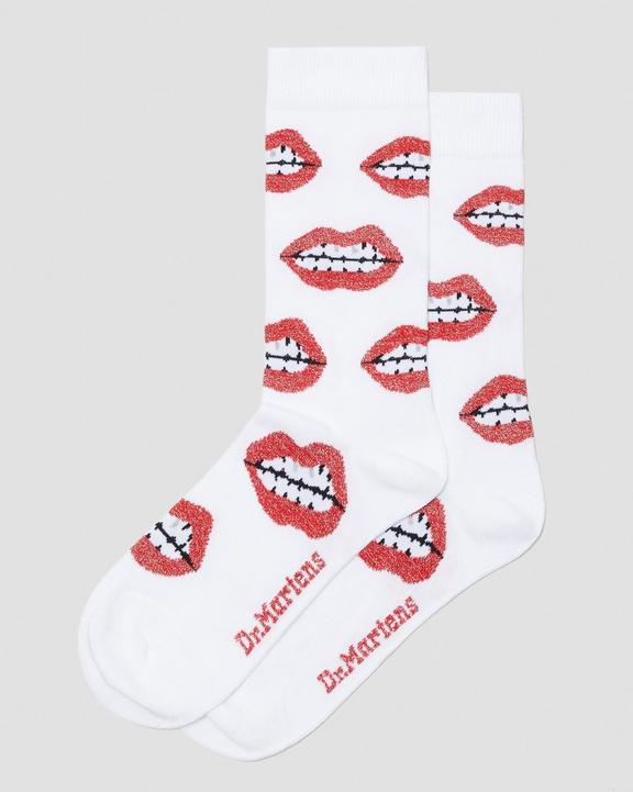 Lips Printed Cotton Blend Socks Dr. Martens