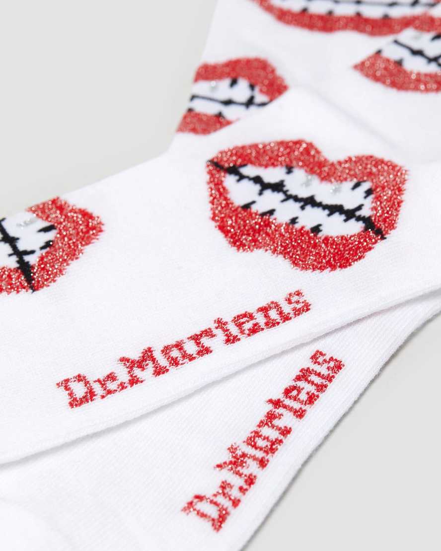 Lips Printed Cotton Blend Socks | Dr Martens