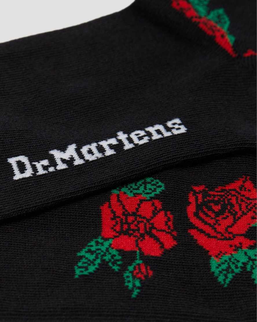 Vonda Cotton Blend Floral Short Socks Dr. Martens