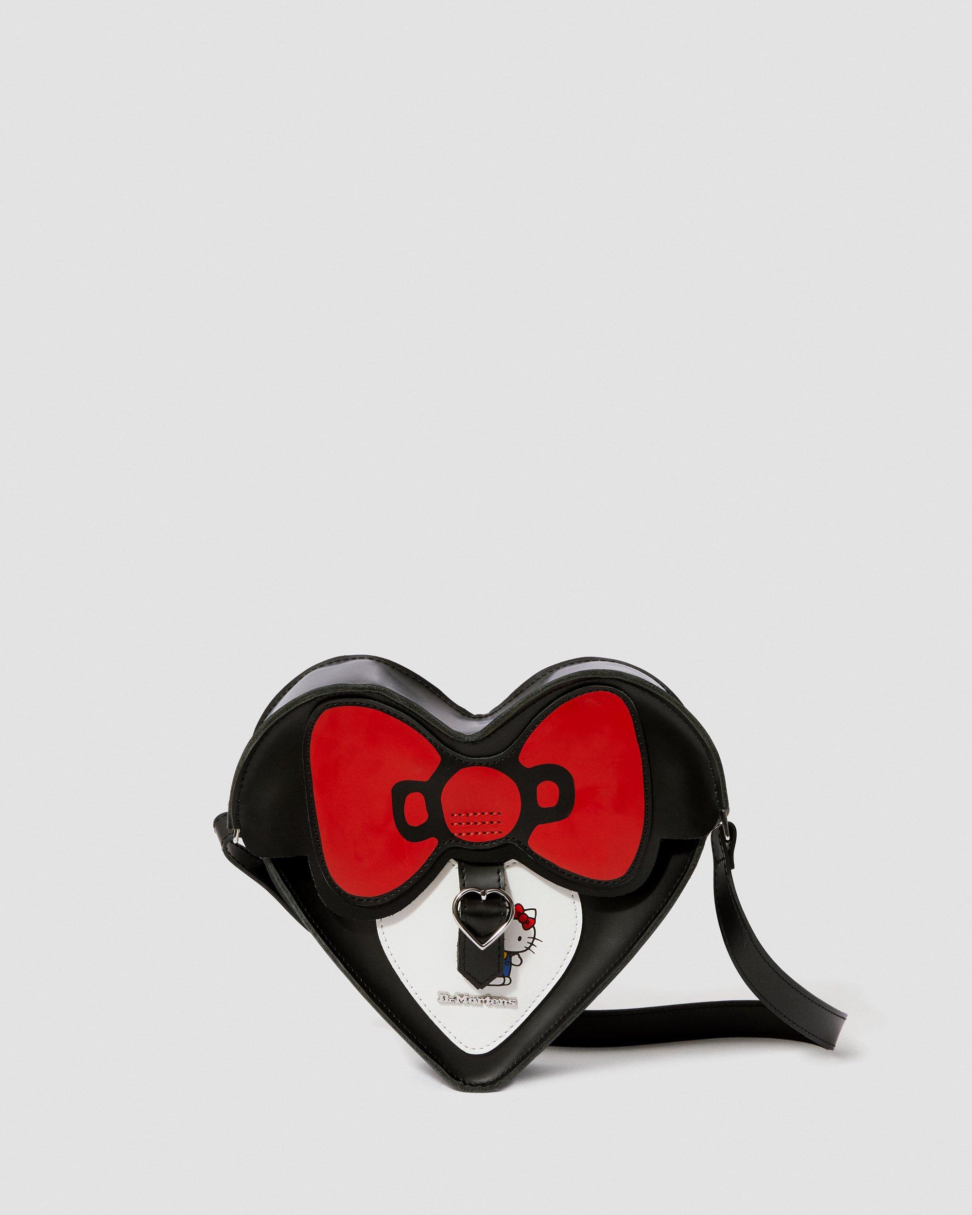 Hello Kitty Printed Heart Purse in BLACK & WHITE | Dr. Martens™