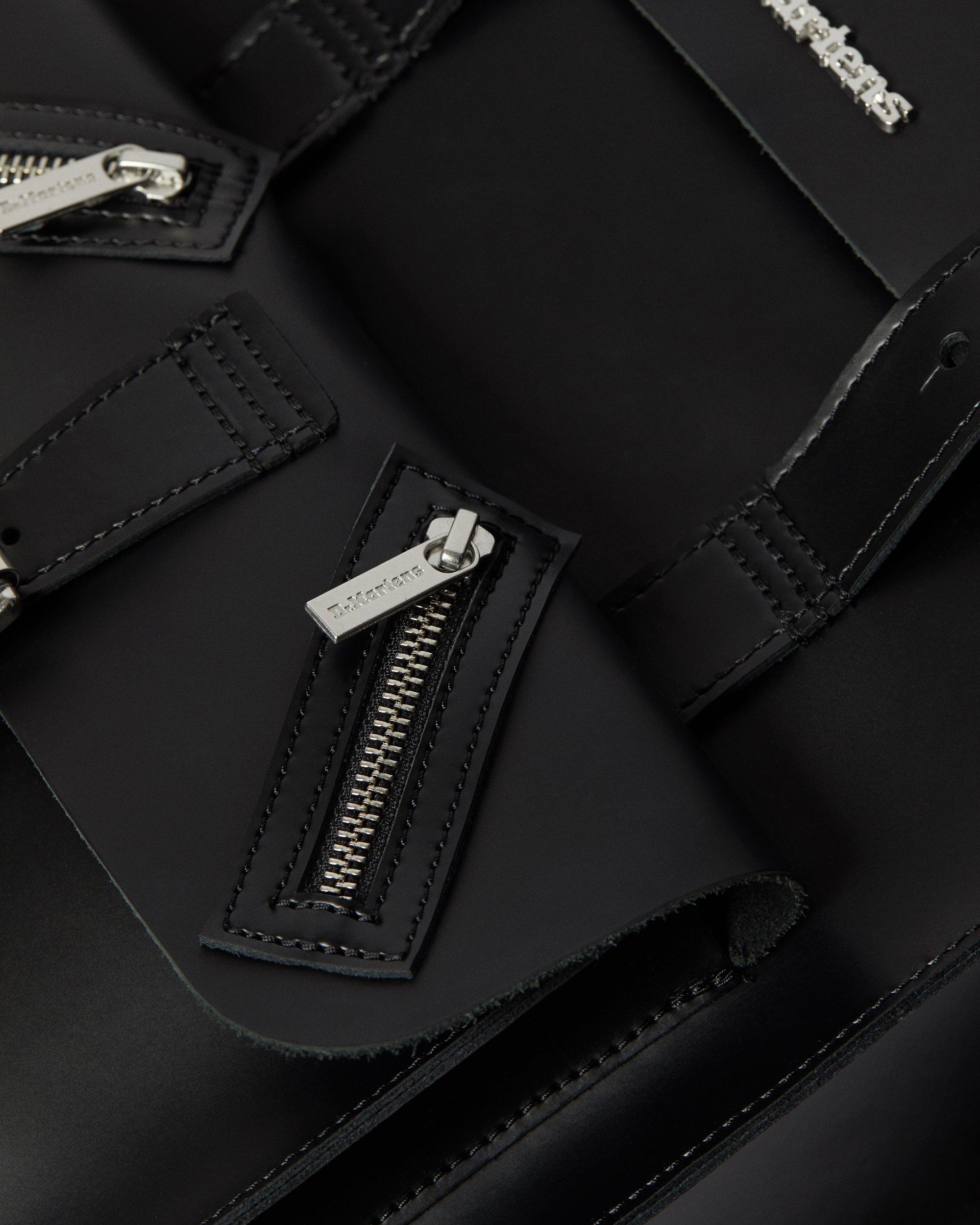 Kiev Smooth Leather Backpack in BLACK+BLACK | Dr. Martens™