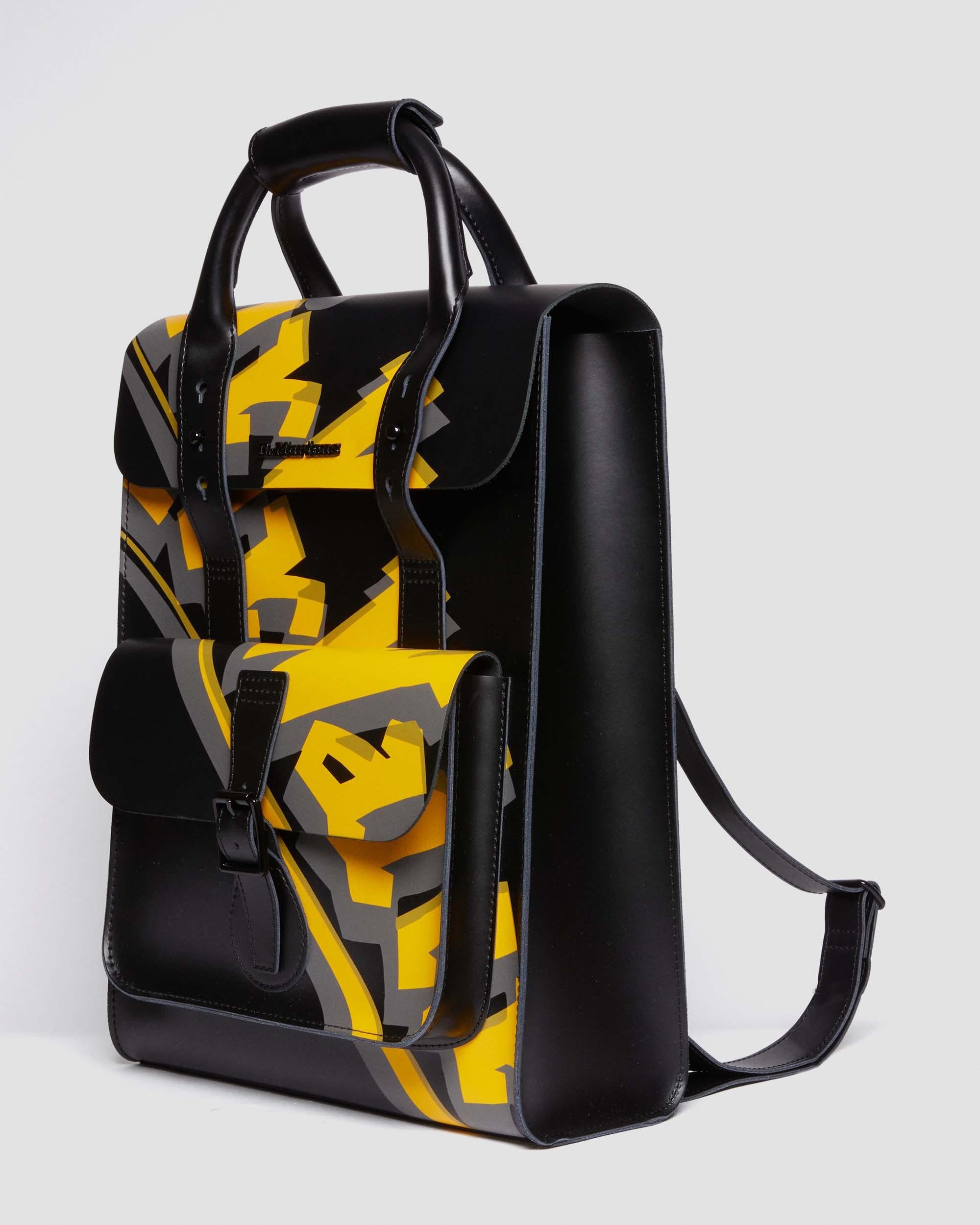 Airwair Print Leather Backpack in BLACK | Dr. Martens™