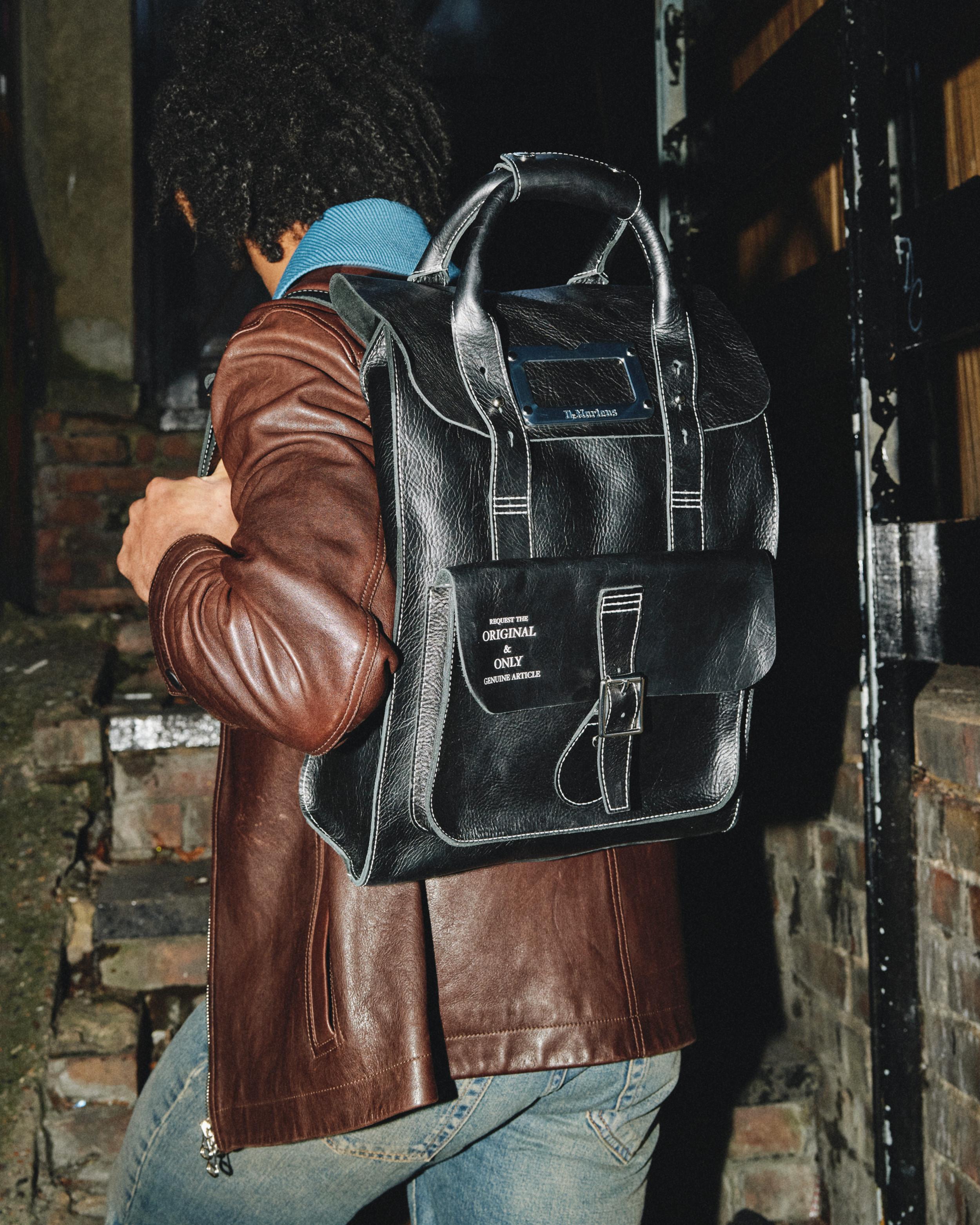 Overdrive Leather Backpack in BLACK | Dr. Martens™