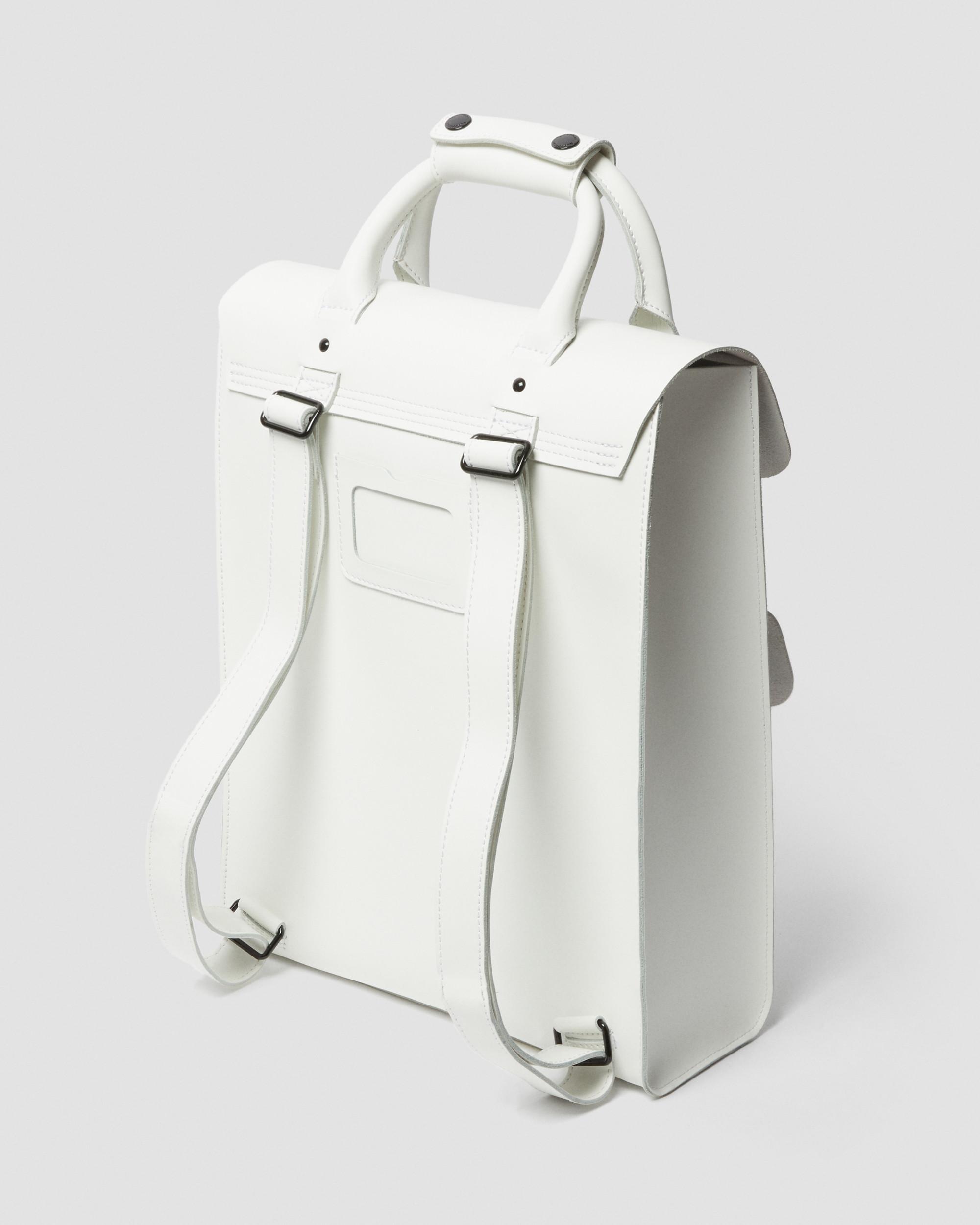Leather Backpack in White | Dr. Martens display picture 1