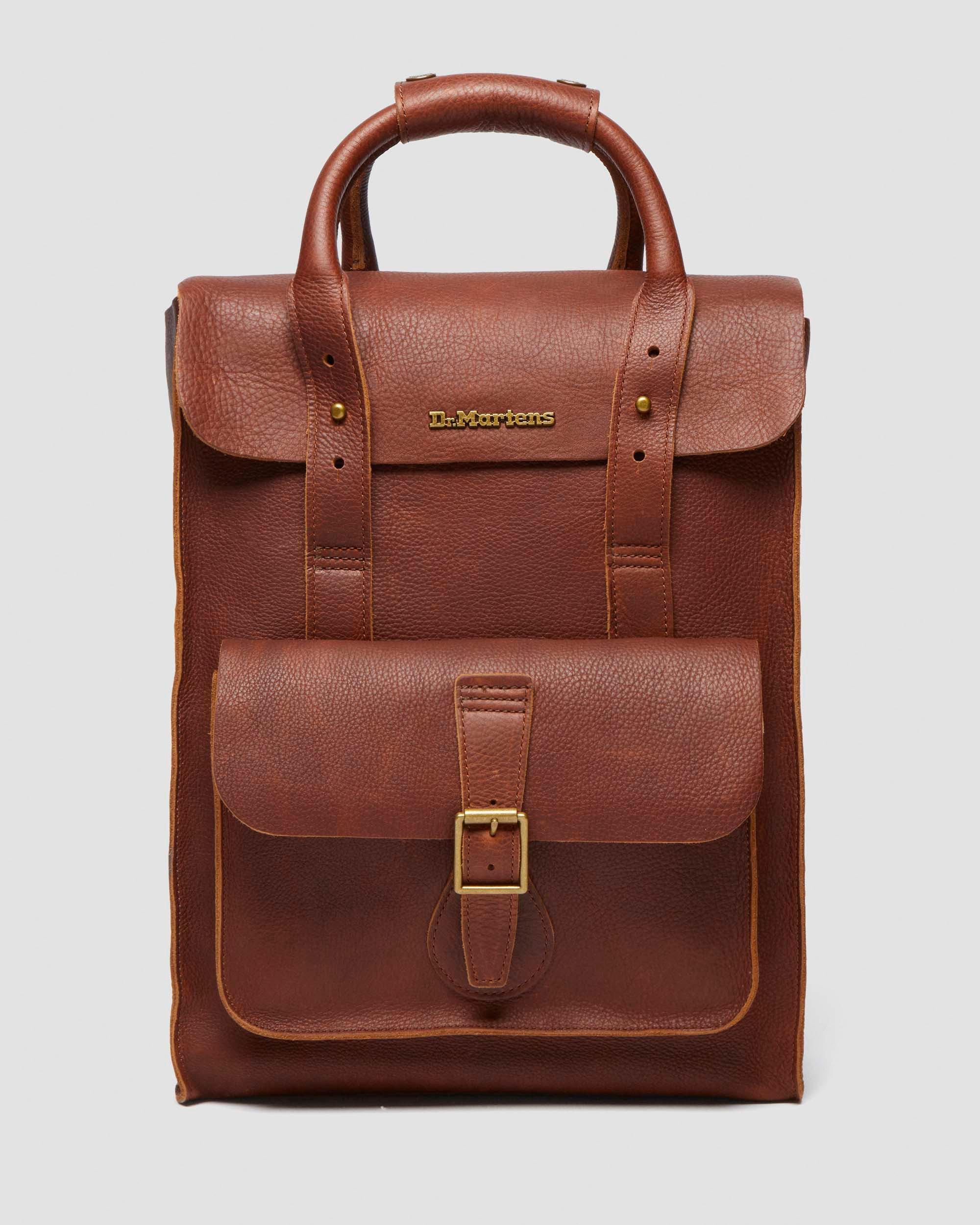 Full Grain Leather Backpack in Chestnut Dr. Martens