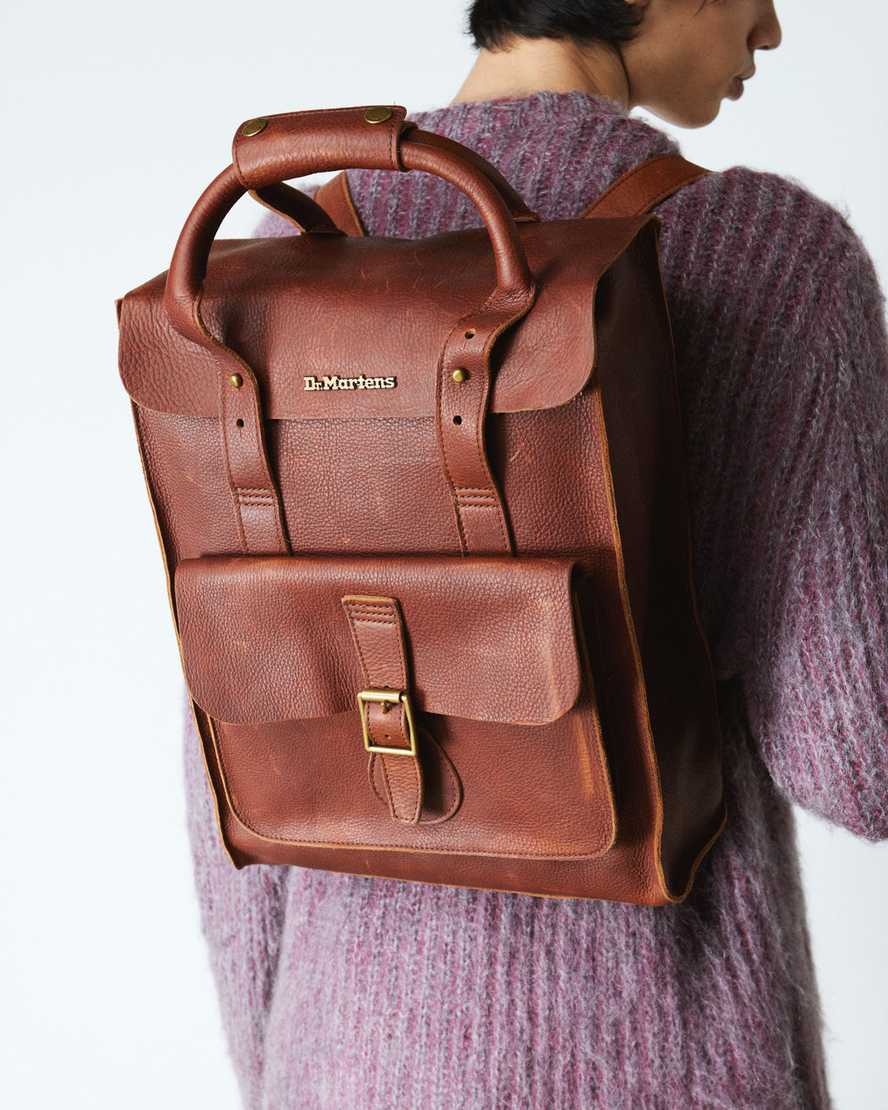 Dr. Martens' Ambassador Leather Backpack In Brown