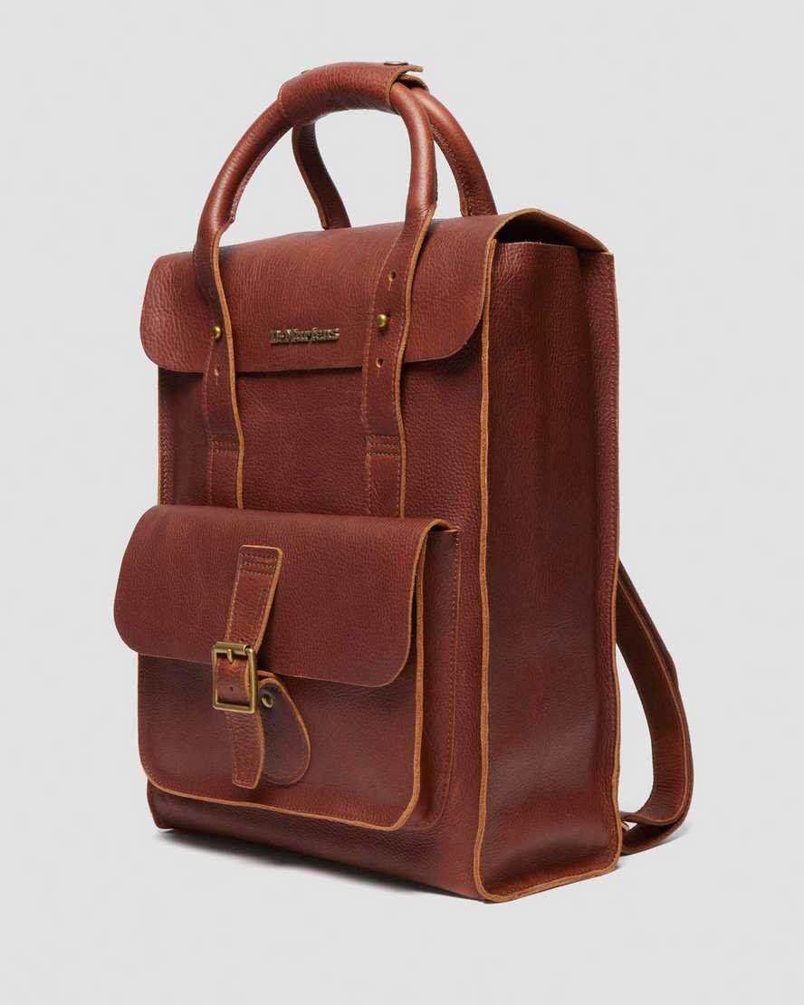 Dr. Martens' Ambassador Leather Backpack In Brown