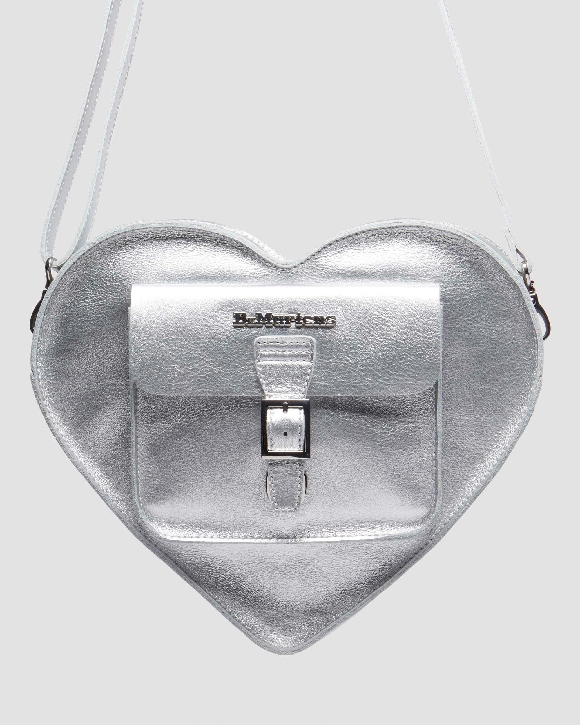 DR MARTENS Heart Shaped Milled Metallic Backpack