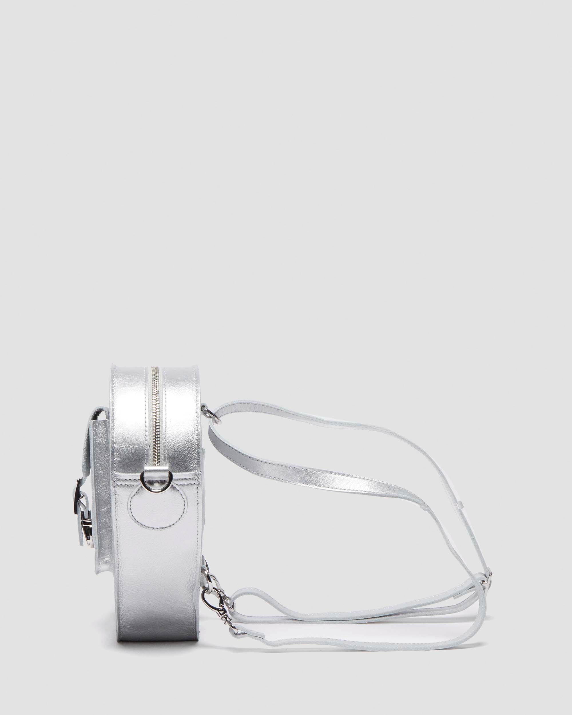 Heart Shaped Milled Metallic Backpack in | Dr. Martens display picture 1
