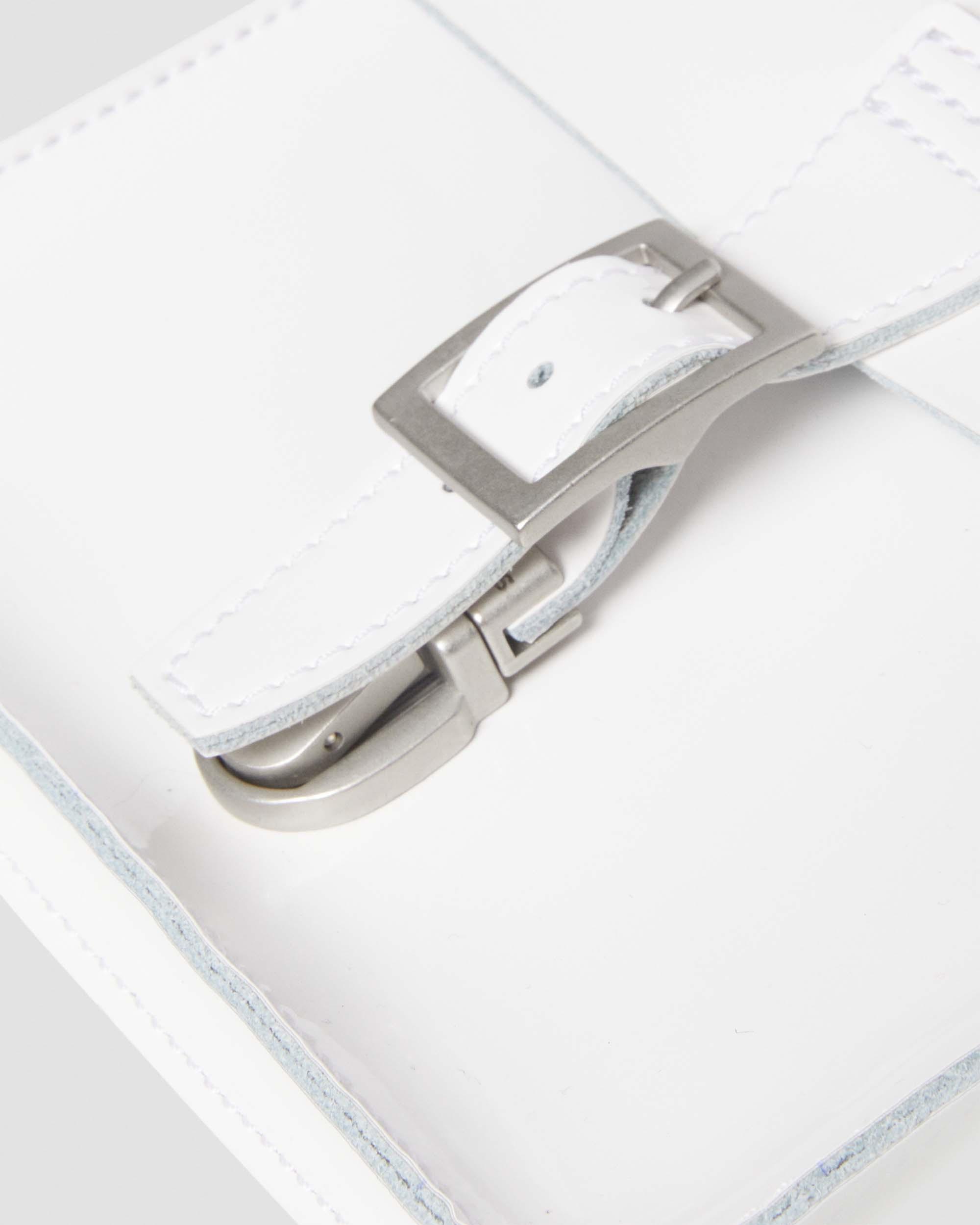 Kiev Leather Hardware Heart Shaped Bag in White | Dr. Martens™