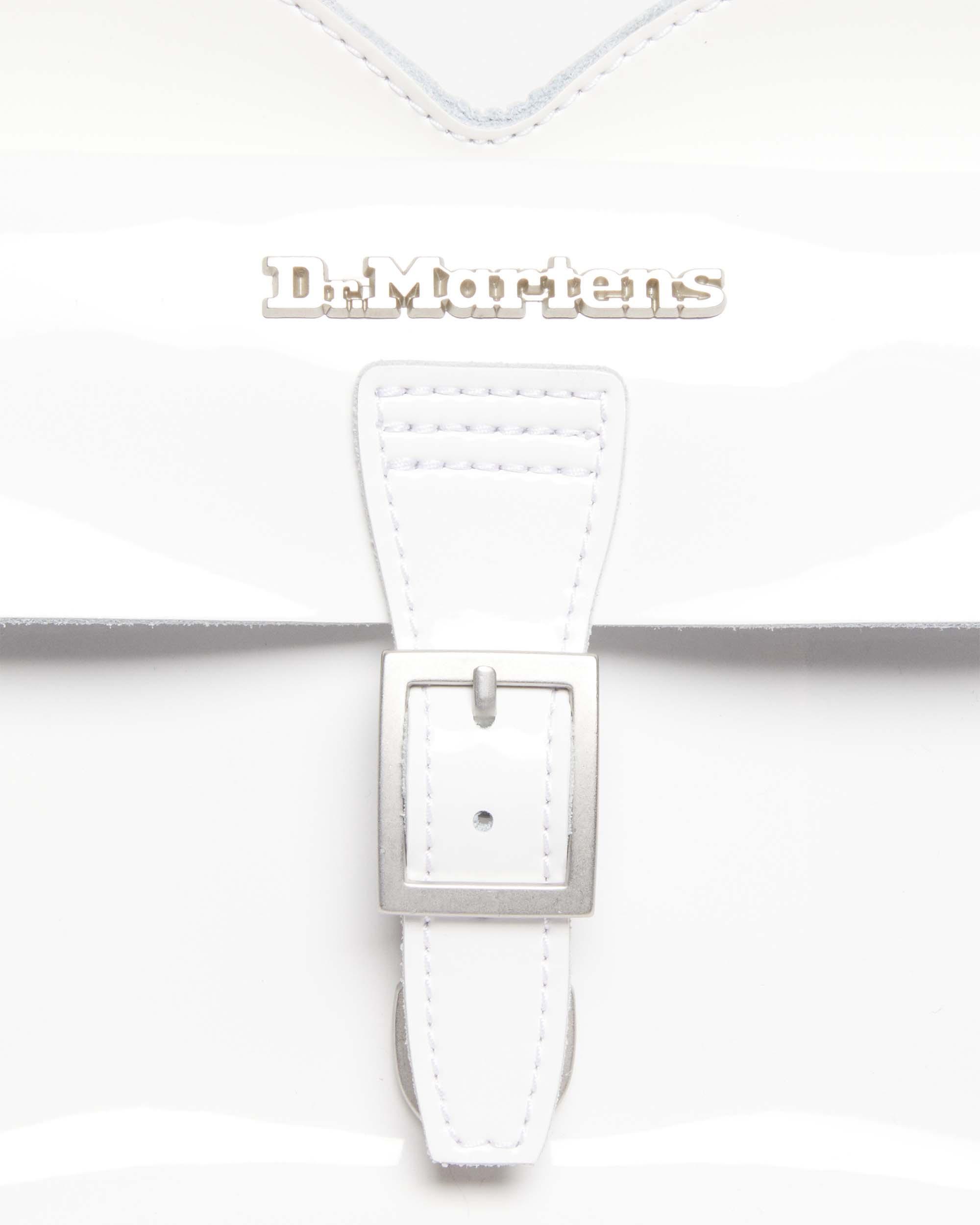 Kiev Leather Hardware Heart Shaped Bag in White | Dr. Martens™