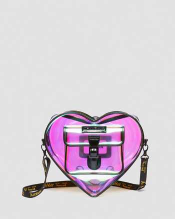 Heart Shaped Iridescent Transparent Backpack
