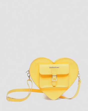 Hjerteformet lædertaske
