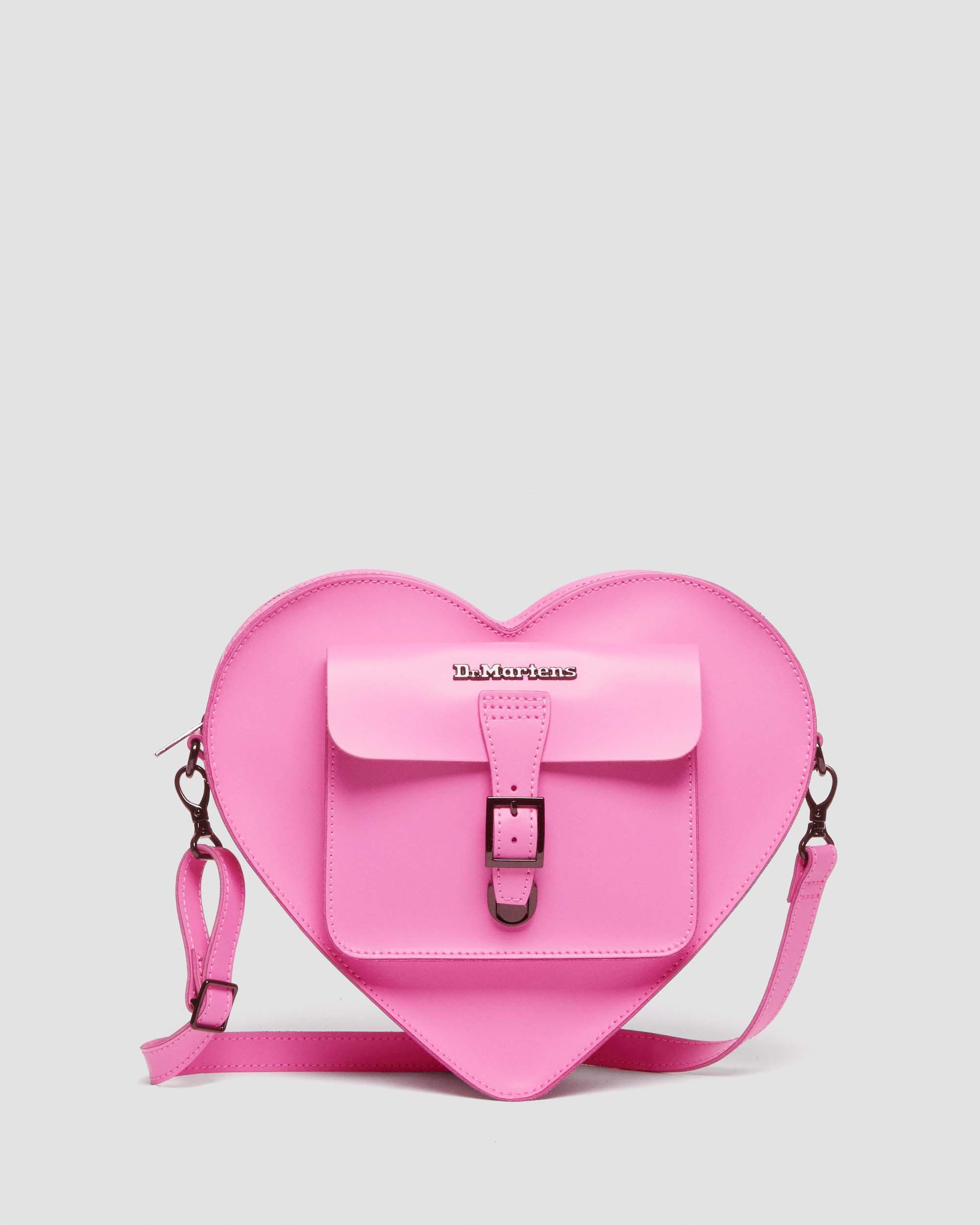 Heart Shaped Leather Backpack in White