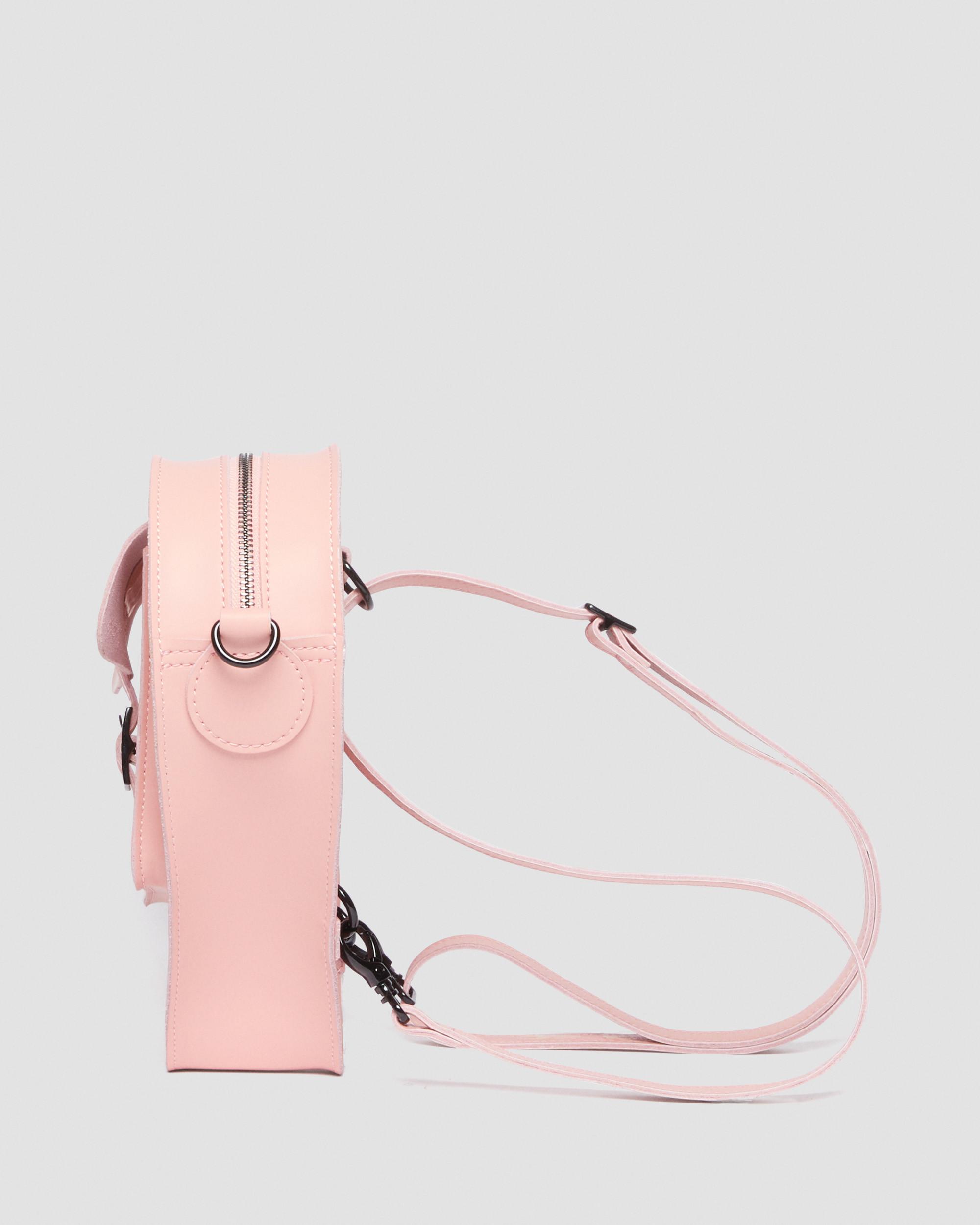 Leather Heart Shaped Bag in Peach | Dr. Martens