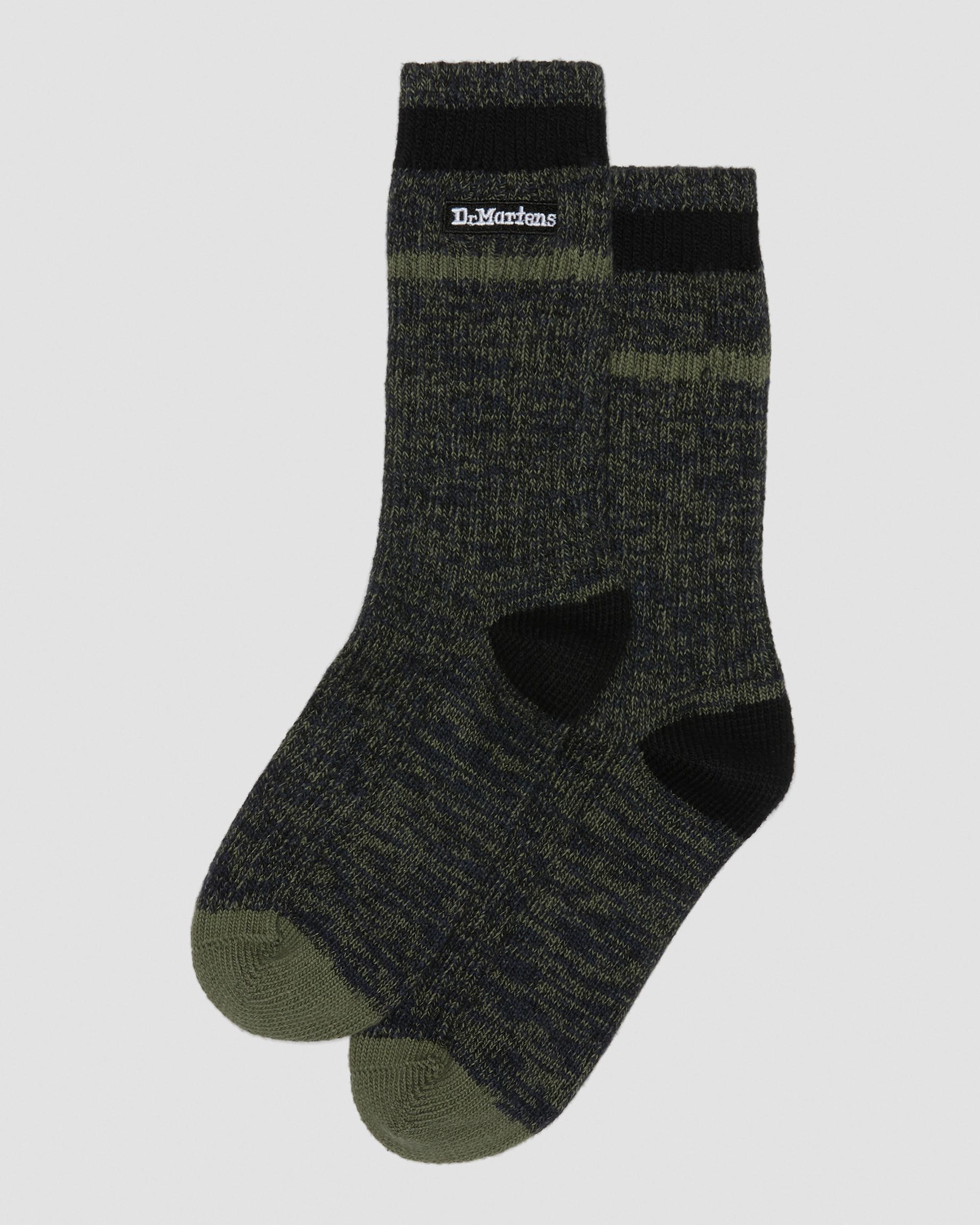 Marl Organic Socks in Black | Dr. Martens