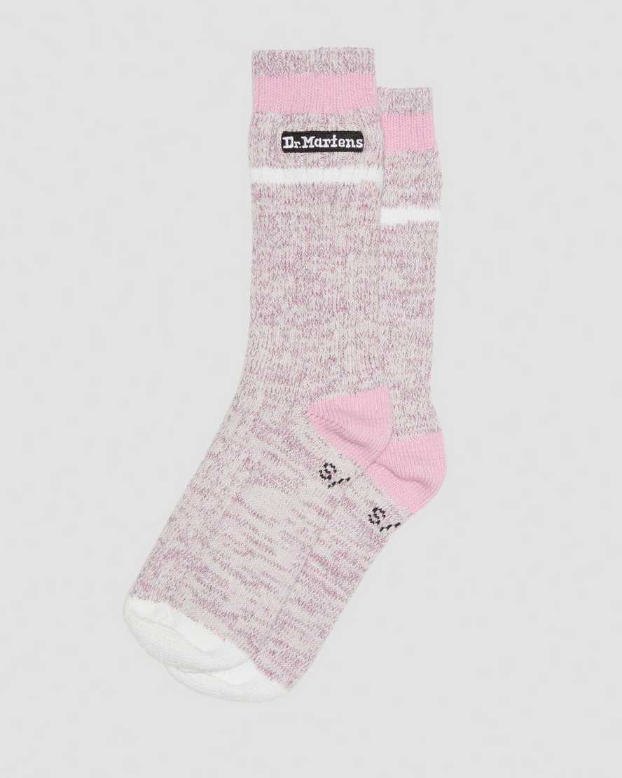 Dr. Martens' Marl Organic Socks In Pink