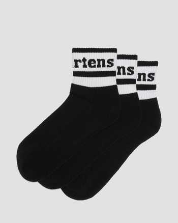 Athletic Logo Cotton Blend Short 3-Pack Socks