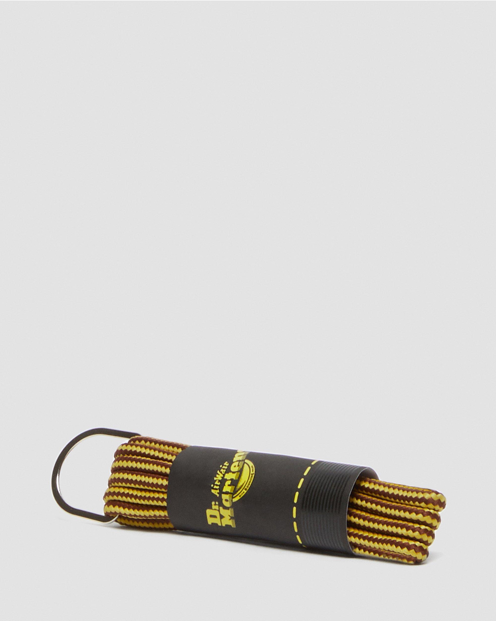 65cm Round Shoe Laces (3 Eye) in Brown+Yellow