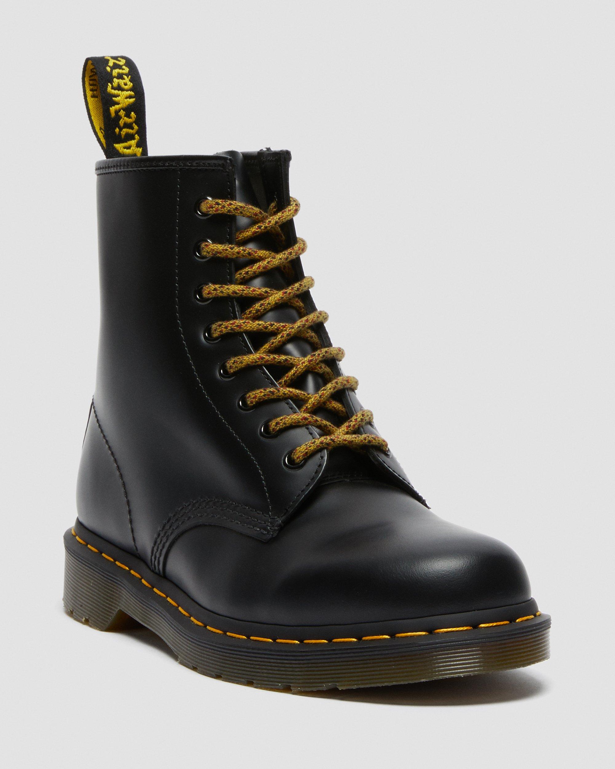 55 Inch Round Marl Shoe Laces (8-10 Eye) in Yellow | Dr. Martens