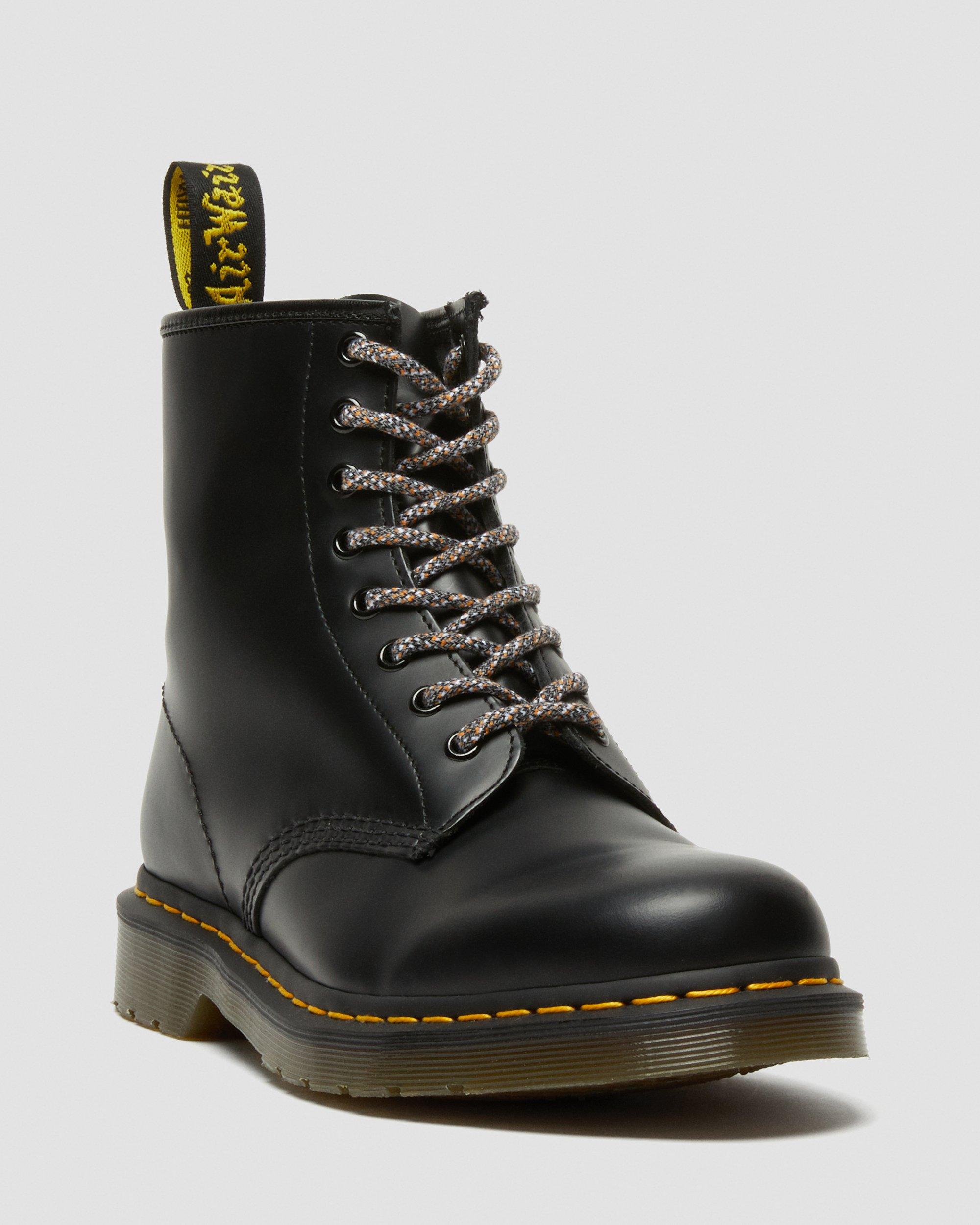 55 Inch Round Marl Shoe Laces (8-10 Eye) in Grey | Dr. Martens