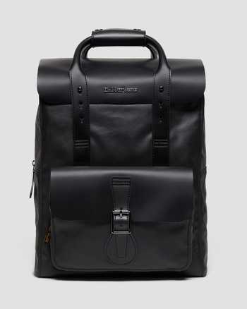 Kiev Smooth Leather & Canvas Backpack