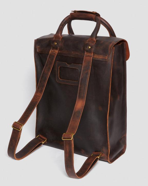 Waxed Full Grain Leather Laptop Backpack BrownWaxed Full Grain Leather Laptop Backpack Dr. Martens