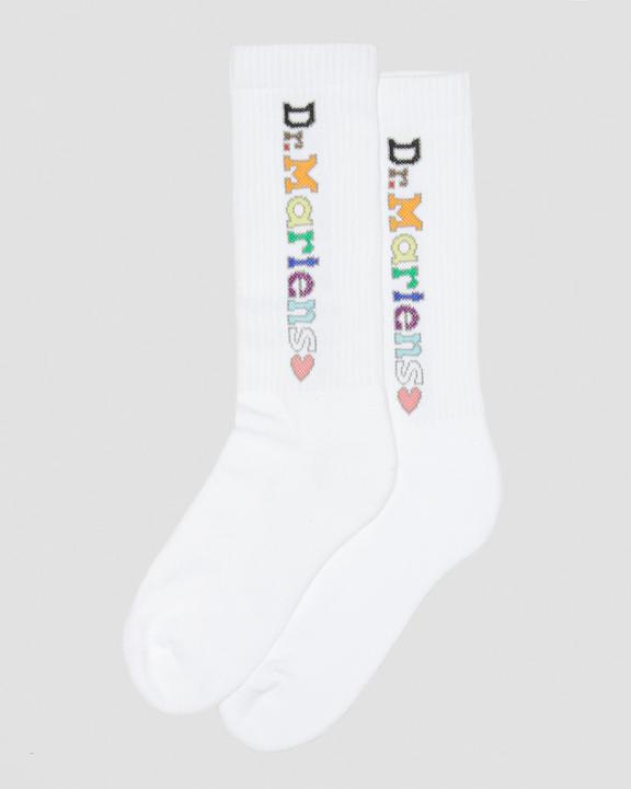 For Pride Vertical Logo Cotton Blend SocksFor Pride Vertical Logo Cotton Blend Socks Dr. Martens